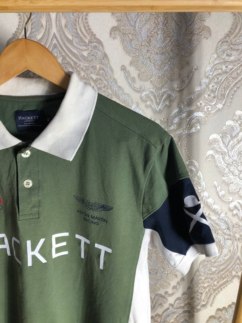 NASCAR Vintage Hackett London Aston Martin Racing T-Shirt Y2K 90s Size US XL / EU 56 / 4 - 2 Thumbnail