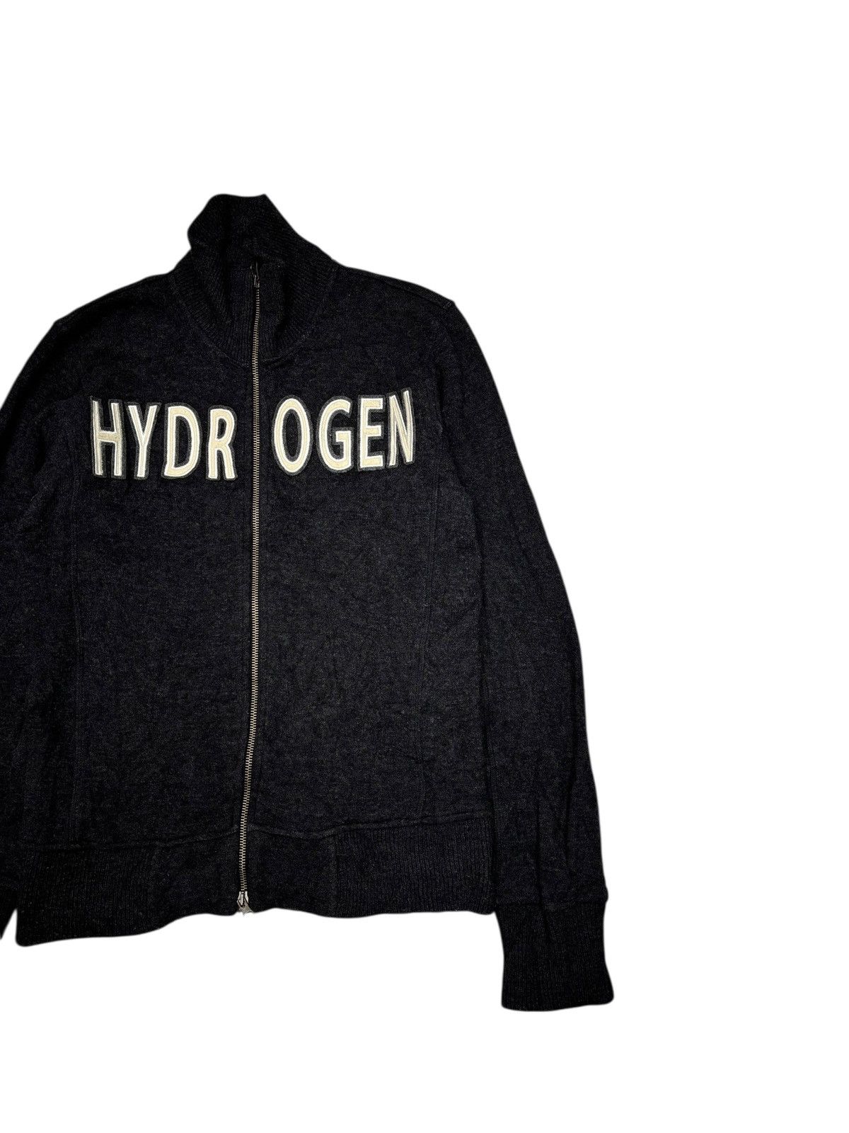 HYDROGEN HYDROGEN PUNK ITALY WOOL BLEND BLACK SWEATER Size US S / EU 44-46 / 1 - 9 Thumbnail