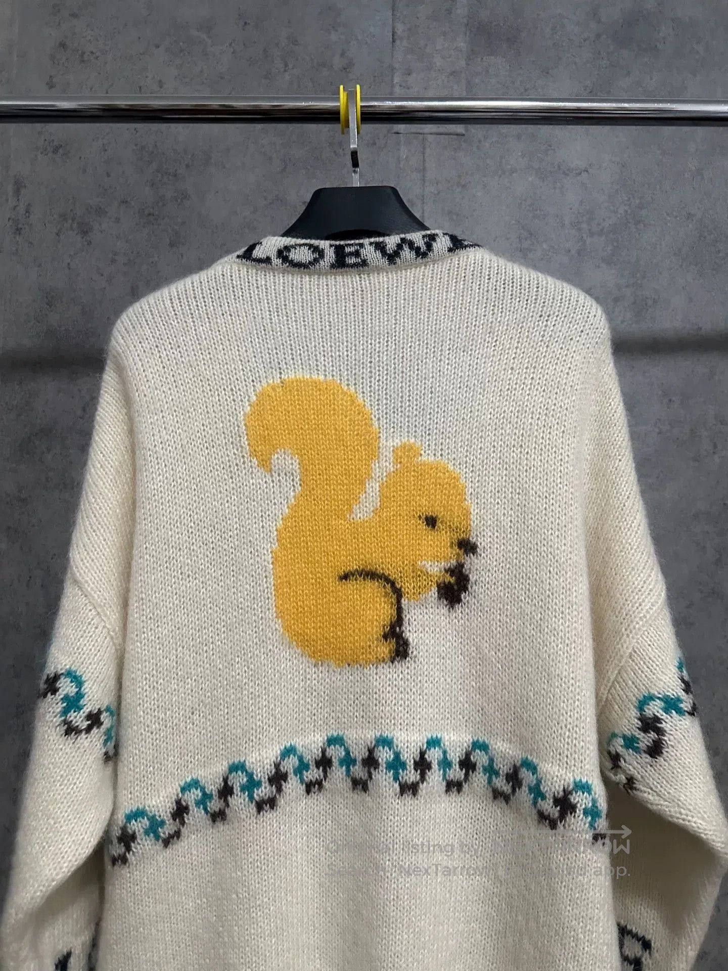 Loewe Loewe Mohair Squirrel Jacquard Cardigan. Size S / US 4 / IT 40 - 5 Thumbnail