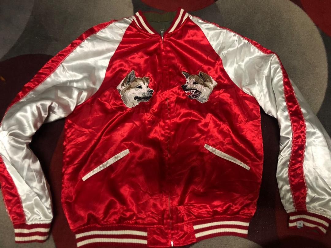Japanese Brand × Vanquish × Vintage SUKAJAN VANQUISH SHIBUYA MA-1 SOUVENIR JACKET Size US L / EU 52-54 / 3 - 1 Thumbnail