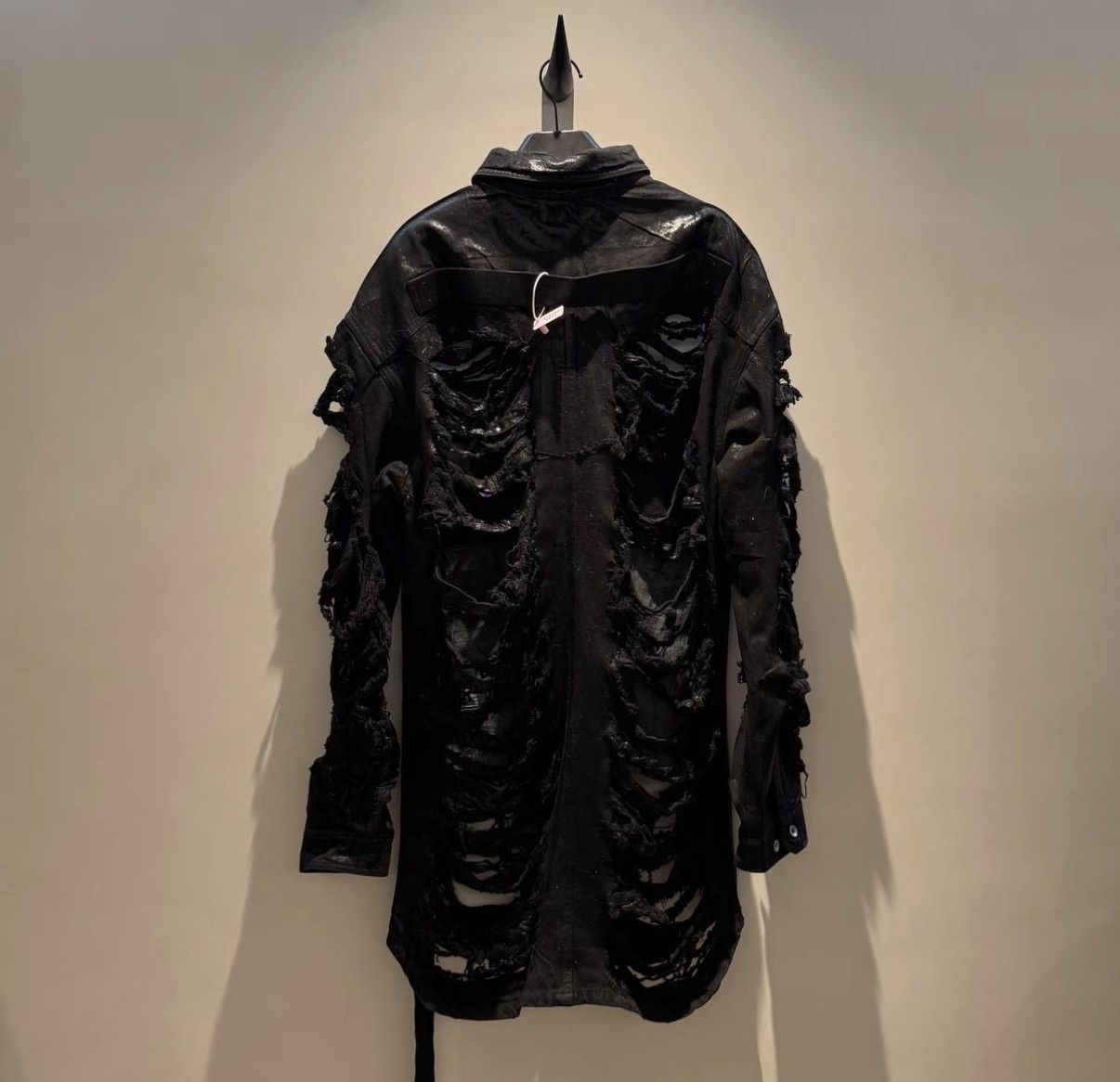 Rick Owens Rick Owens DRKSHDW Waxed Destroyed Jacket Size US S / EU 44-46 / 1 - 3 Thumbnail