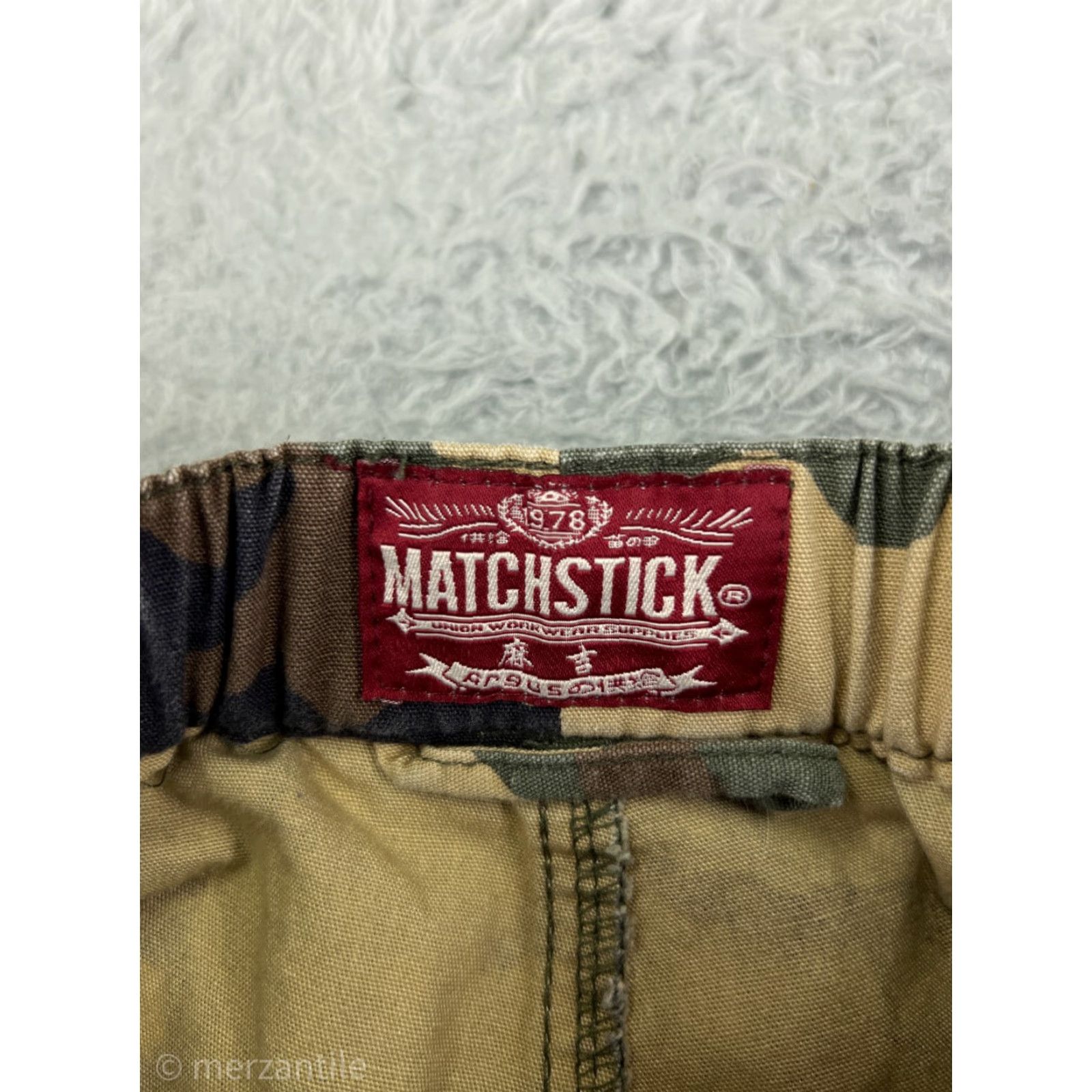 Vintage Matchstick Pants Womens 6 Green Woodland Camo Jogger Cargo 100% Cotton Size 28" / US 6 / IT 42 - 3 Thumbnail