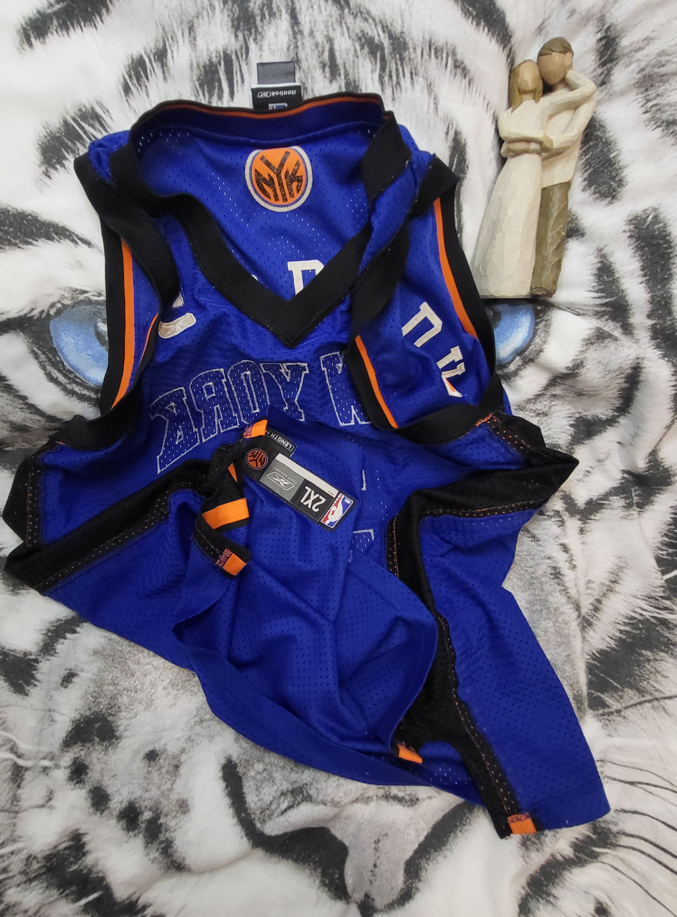 NBA × Reebok Vintage Reebok NBA New York #3 Basketball T-Shirt Size US XXL / EU 58 / 5 - 3 Thumbnail