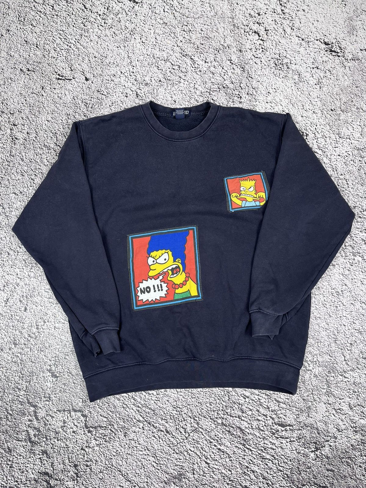 Lands' End Vintage 90s Lands End Simpsons Logo faded sweatshirt size L Size US L / EU 52-54 / 3 - 1 Thumbnail