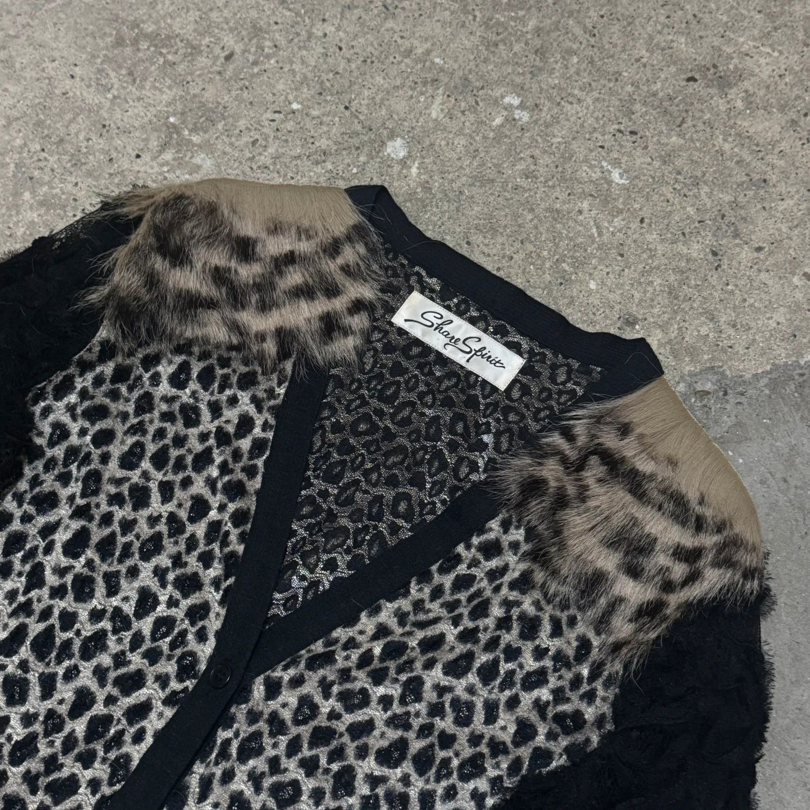 Share Spirit Homme Share spirit leopard cardigan Size US M / EU 48-50 / 2 - 3 Thumbnail