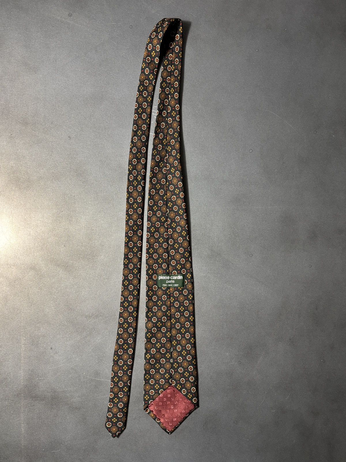 Pierre Cardin 1970s Pierre Cardin Tie Vintage Silk Necktie Pattern Paris Size ONE SIZE - 4 Thumbnail