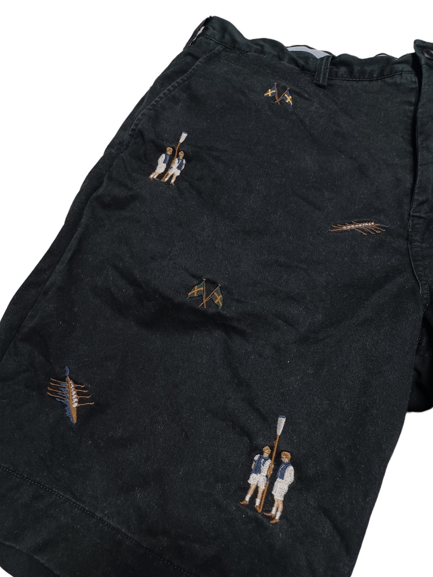 Polo Ralph Lauren VERY RARE POLO RALPH LAUREN ALL OVER EMBROIDERED SHORTS Size US 36 / EU 52 - 3 Thumbnail