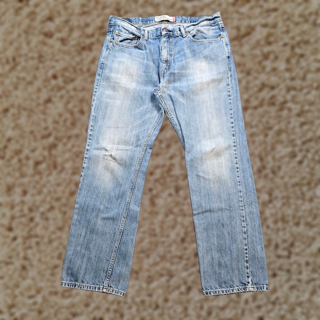 Levi's Levi's 559 Jeans Men 36x32 Blue Baggy Straight Distressed Grunge Loose Y2K 5-Pocket Denim Cotton Vintage Patina Womens Mens Girls Size US 36 / EU 52 - 1 Thumbnail