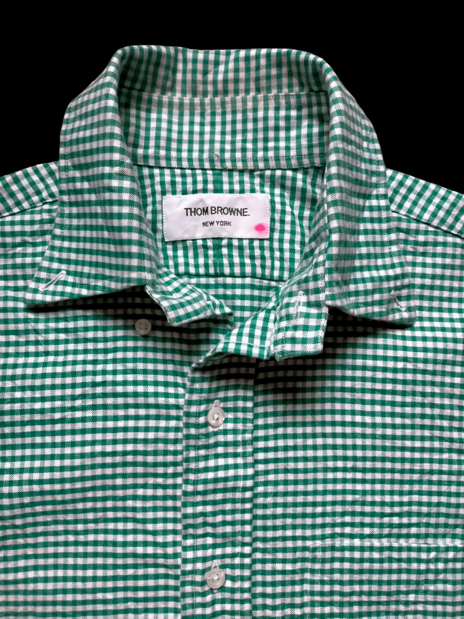 Thom Browne Thom Browne New York Green Check Button ups shirt Size US S / EU 44-46 / 1 - 4 Thumbnail