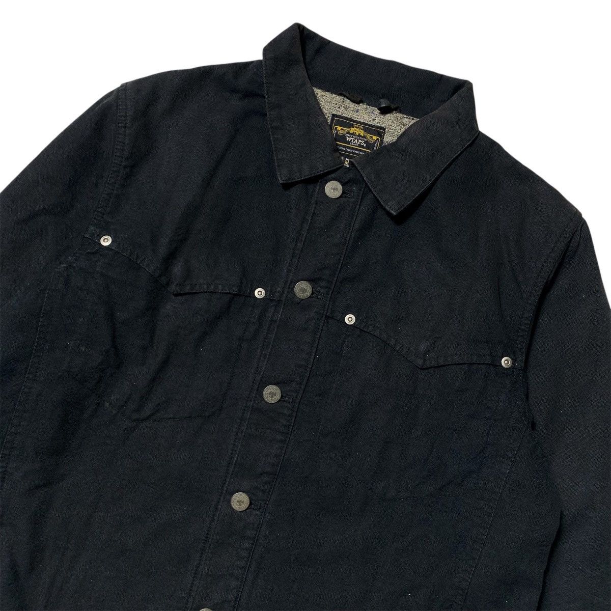 Wtaps Wtaps Blanket Canvas Jacket in Wool Black Japanese Brand Size US M / EU 48-50 / 2 - 5 Thumbnail