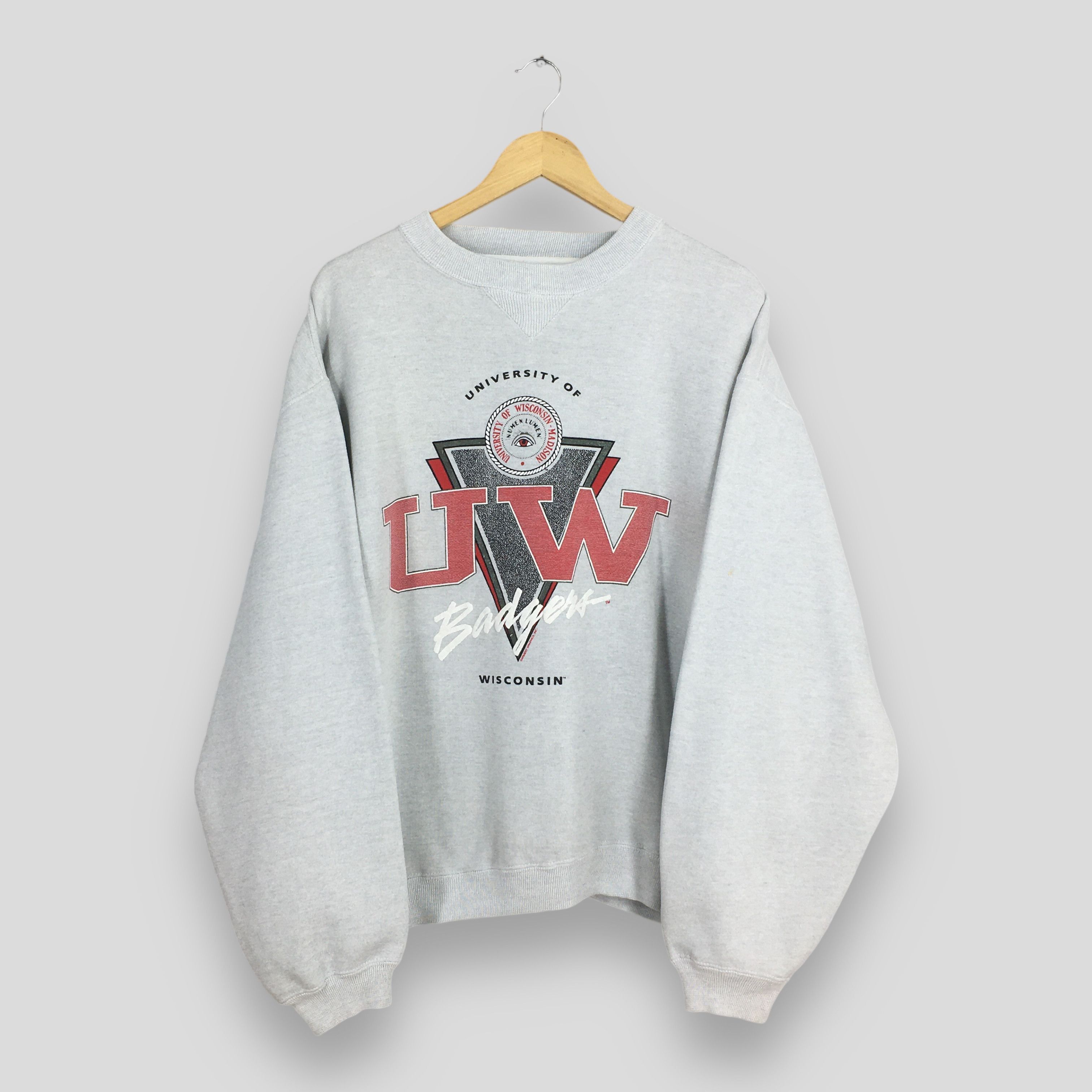 NCAA × Vintage Vintage Wisconsin Badgers NCAA Sweatshirt 2XLarge Size US XXL / EU 58 / 5 - 1 Thumbnail