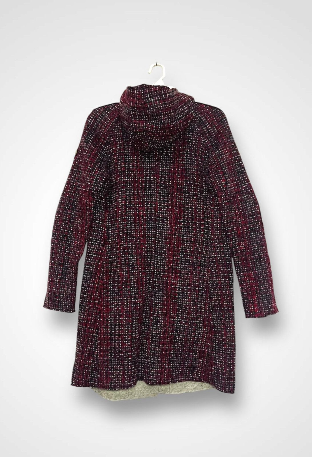 Swissgear Swiss Chriss Hoodie Tweed Long Jacket (07) Size M / US 6-8 / IT 42-44 - 3 Thumbnail