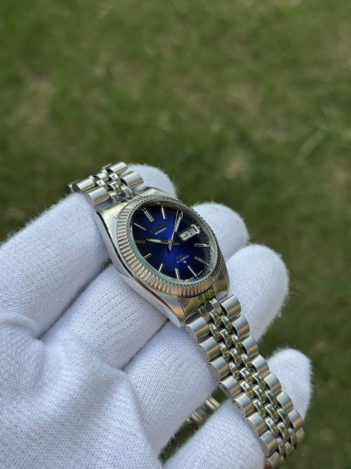 Seiko Seiko 5 DX Fluted Bezel Automatic 6309 Japanese mens Watch Size 36 - 4 Thumbnail