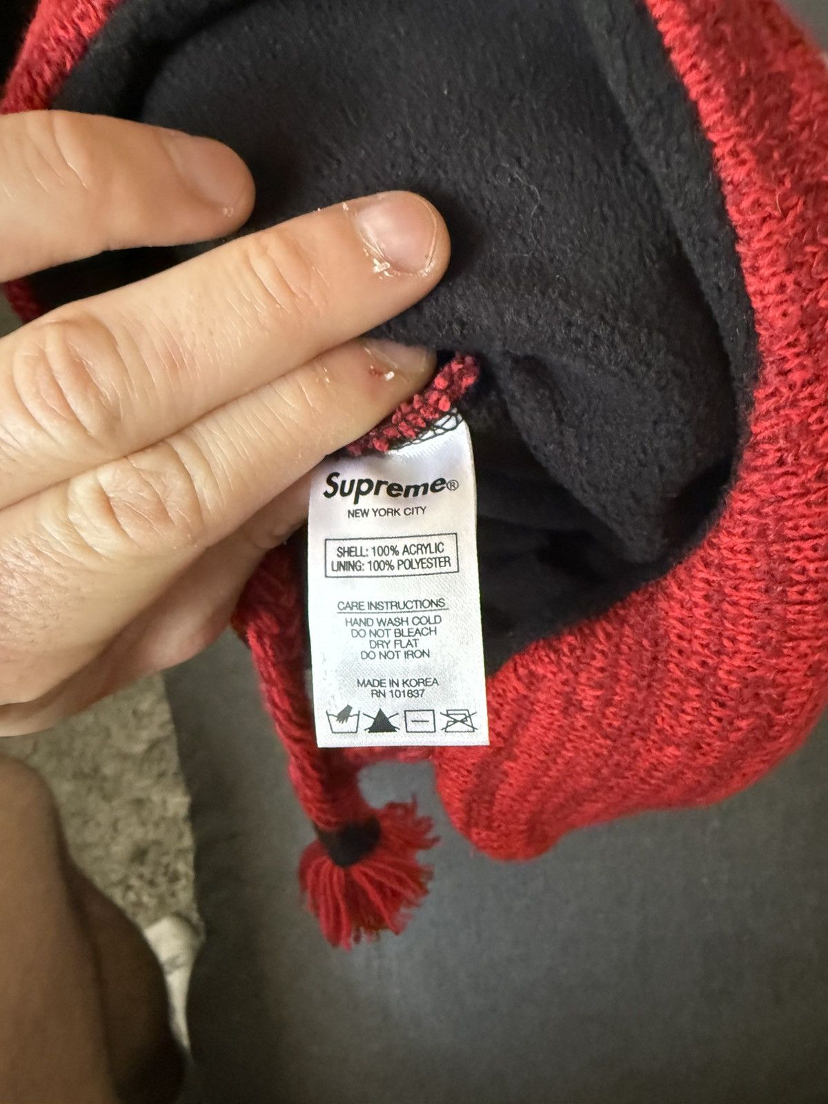Supreme Heathered earflap beanie Size ONE SIZE - 3 Thumbnail
