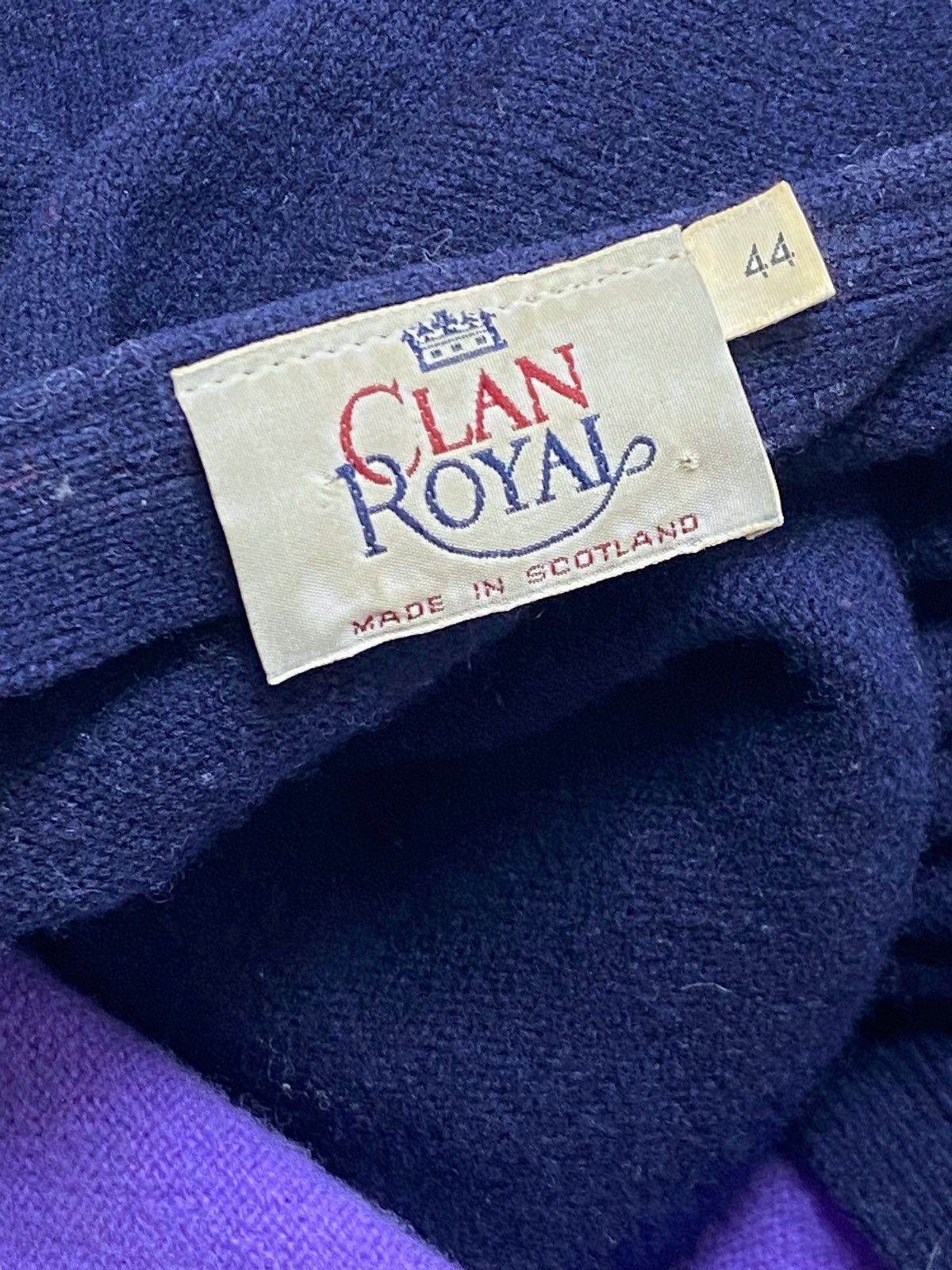 Vintage Vintage CLAN ROYAL Crazy Colours Style Cardigan Y2k Size US XL / EU 56 / 4 - 2 Thumbnail