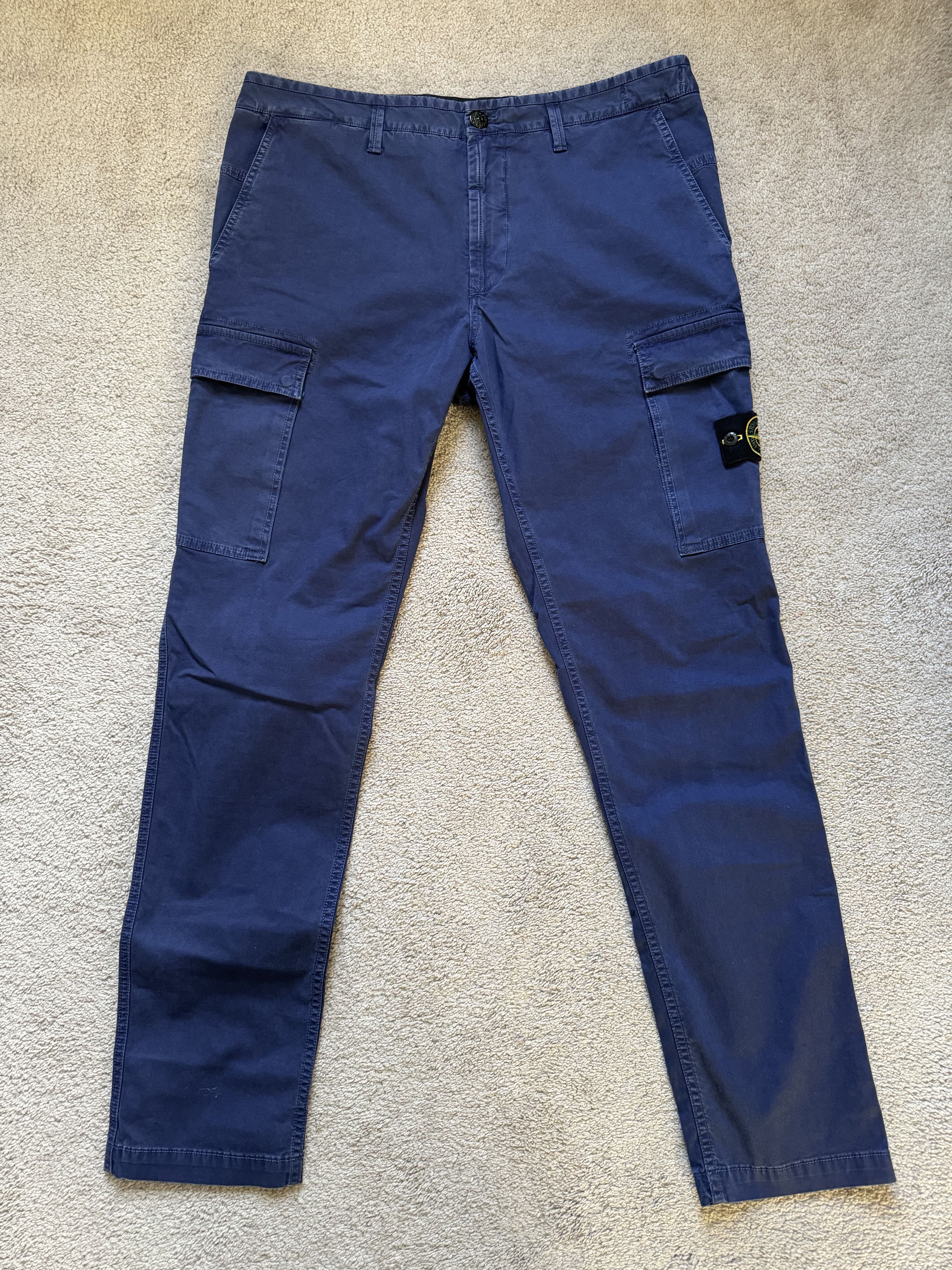 image of Stone Island Type Sl Cargo Pant Navy Blue, Men's (Size 36)