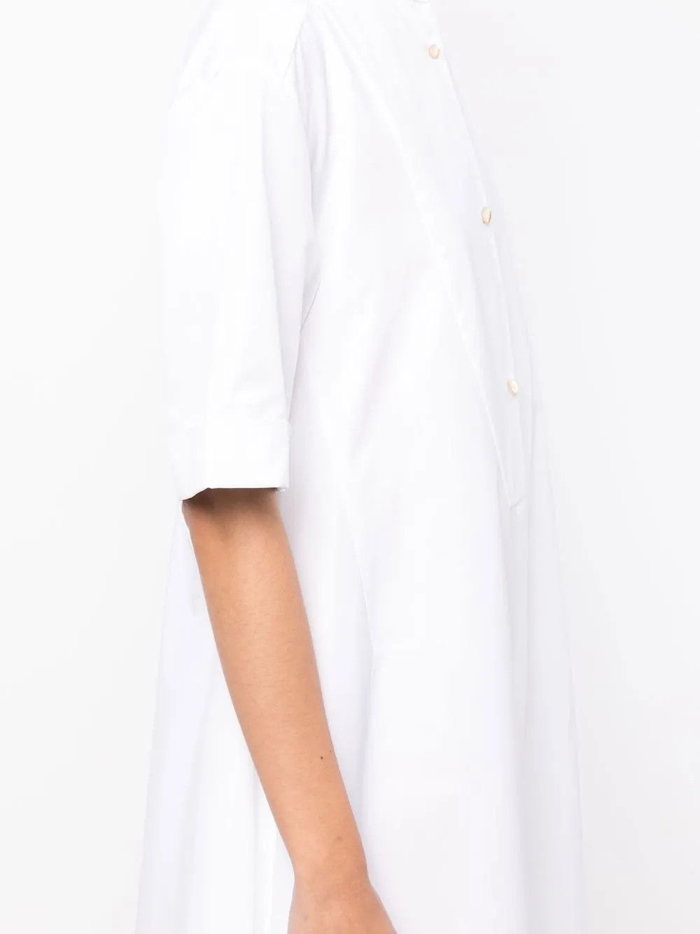 Jil Sander o1y0925 Midi Dress in White Size XS / US 0-2 / IT 36-38 - 3 Thumbnail