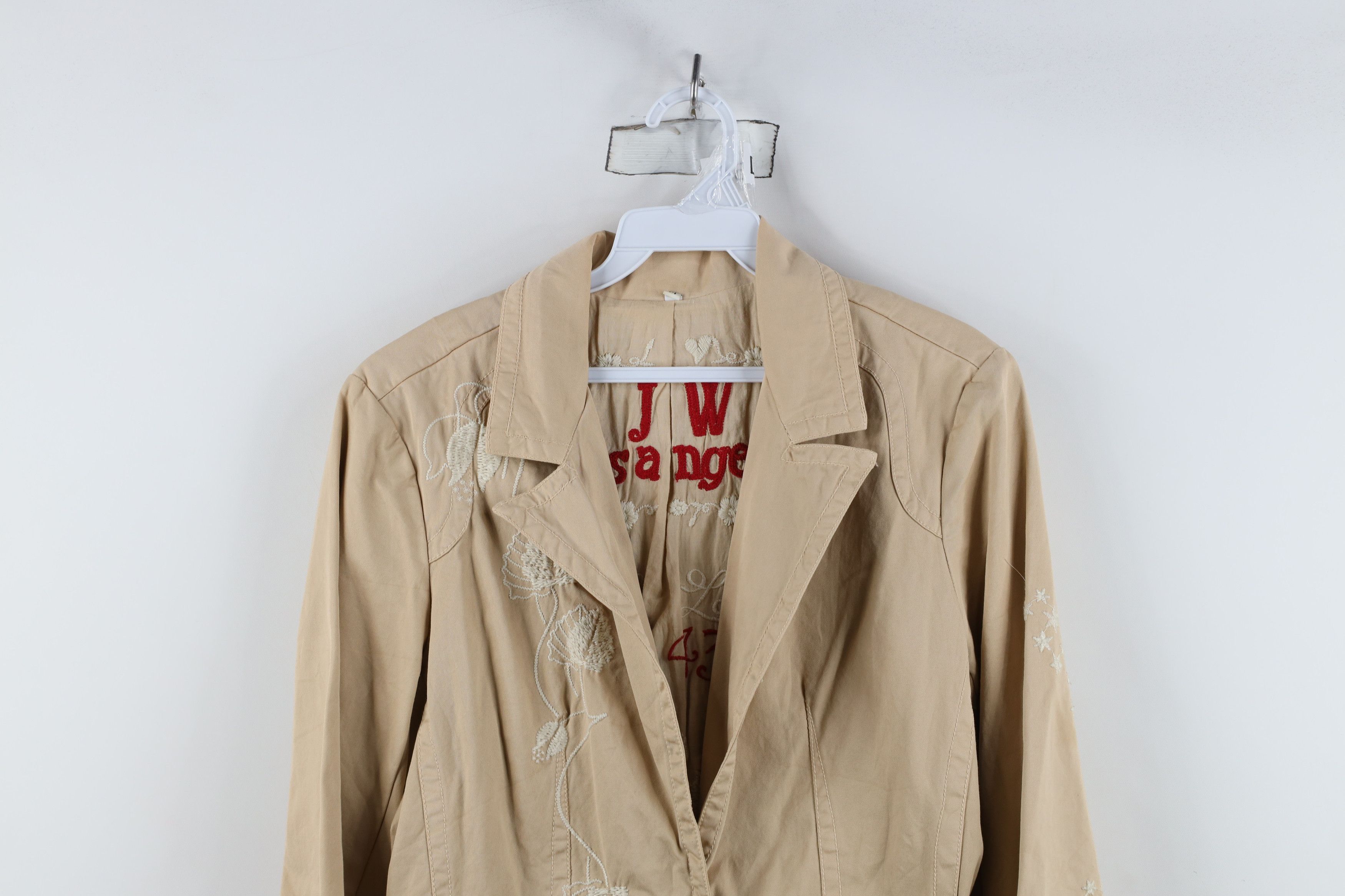 Johnny Was × Vintage Johnny Was Los Angeles Flower Blazer Jacket Beige Size M / US 6-8 / IT 42-44 - 2 Thumbnail