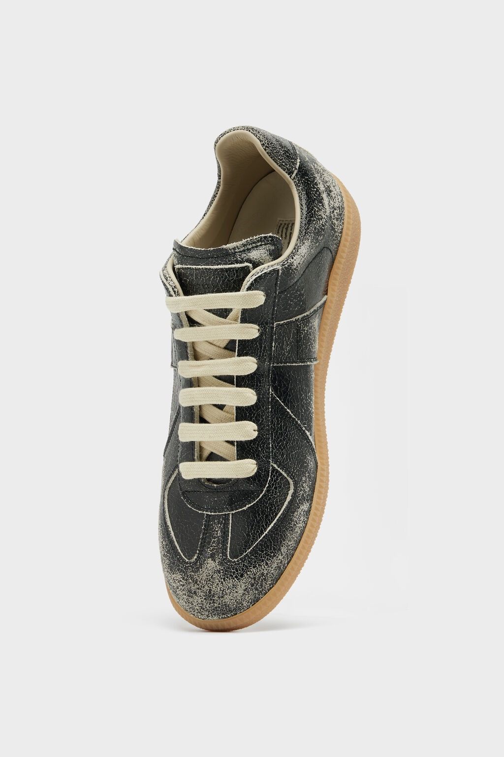 Maison Margiela Maison Margiela Cracked Leather Replica Sneakers Size US 8 / EU 41 - 2 Thumbnail