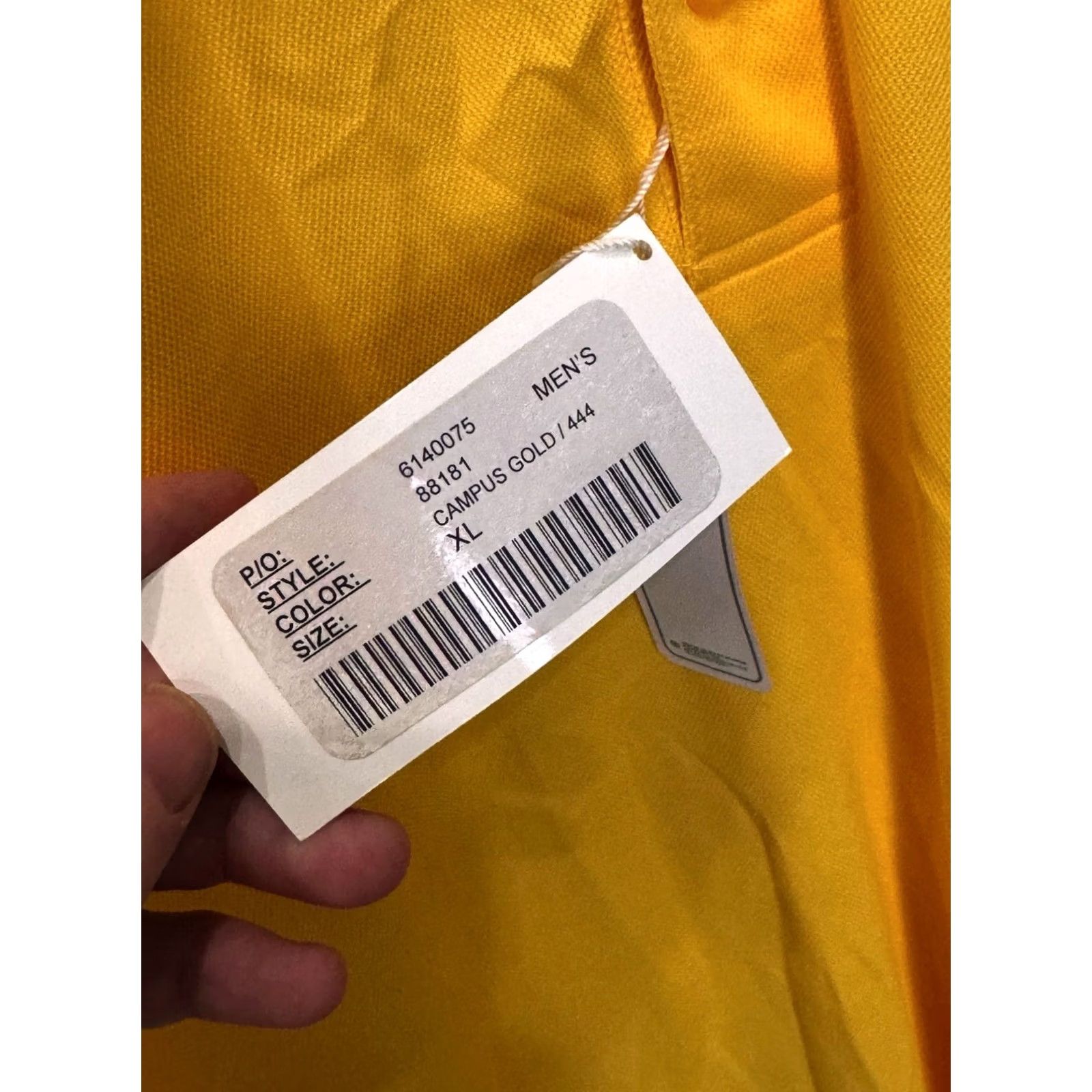 Vintage Core Yellow Poly Golf POLO SHIRT NWT XL Men Size US XL / EU 56 / 4 - 3 Thumbnail