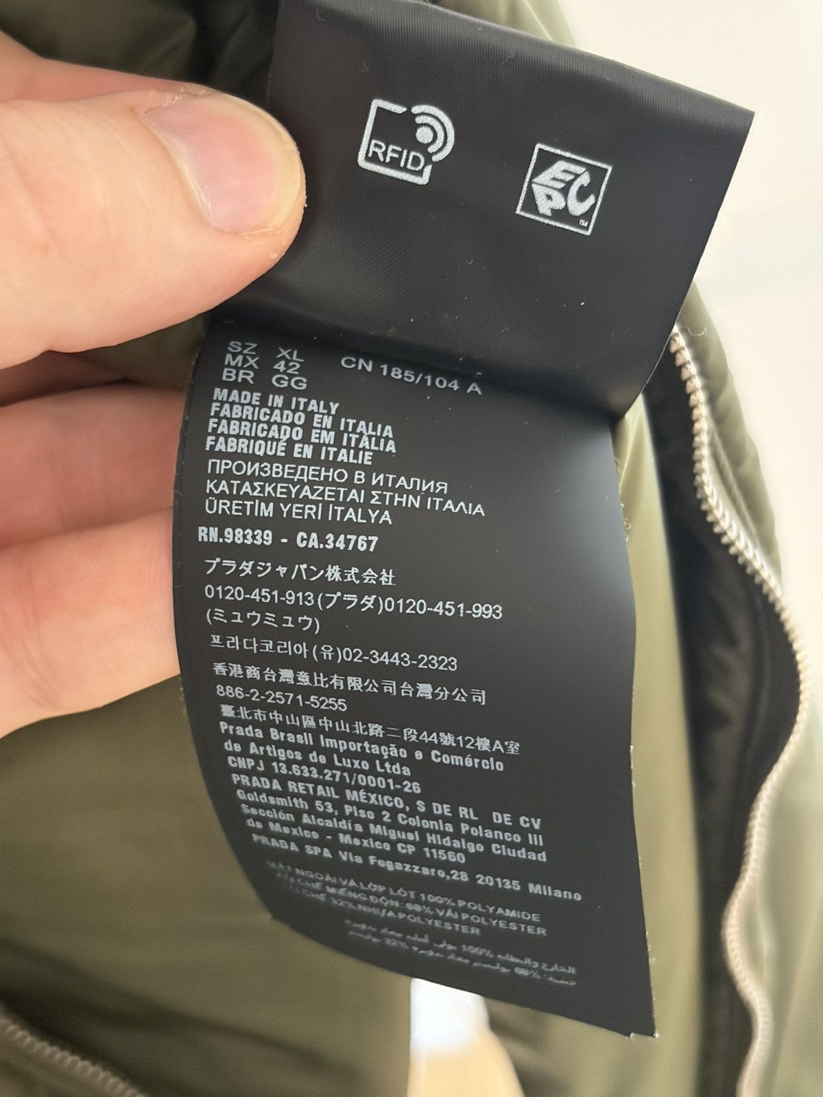 Prada Prada Nylon parka Size US L / EU 52-54 / 3 - 8 Thumbnail