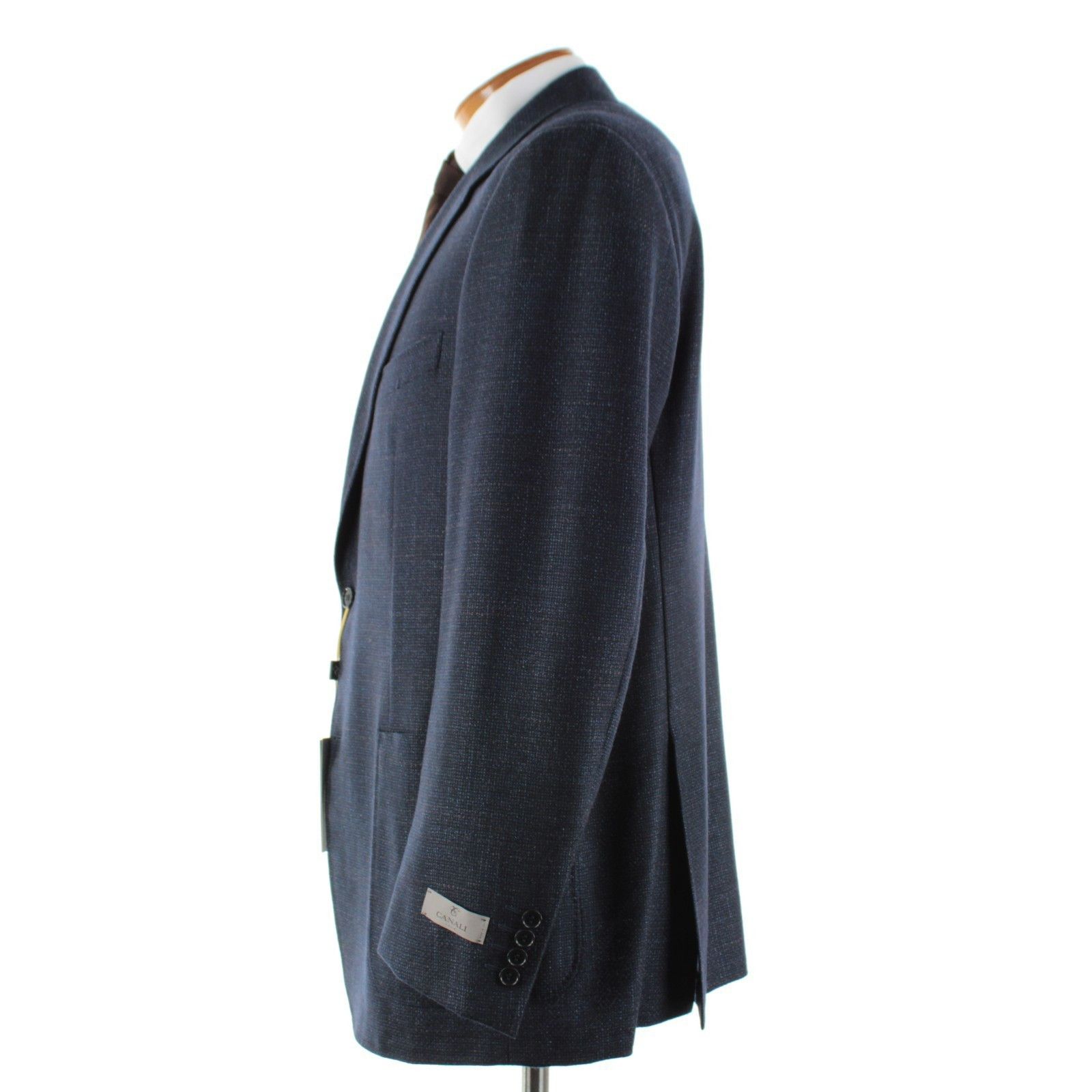 Canali Canali Sport Coat Size 50 Regular US in Blue Size 50R - 4 Thumbnail