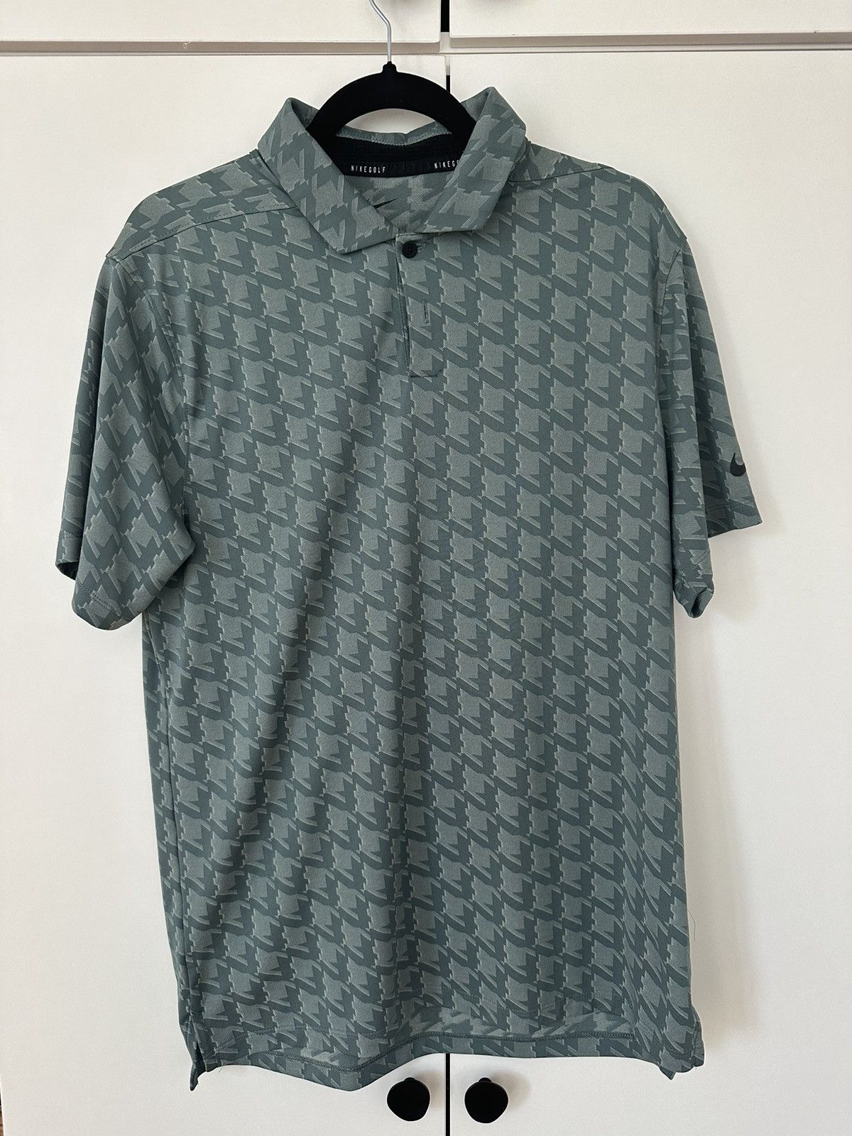 Nike Nike Houndstooth Golf Polo - Green Size US M / EU 48-50 / 2 - 2 Thumbnail