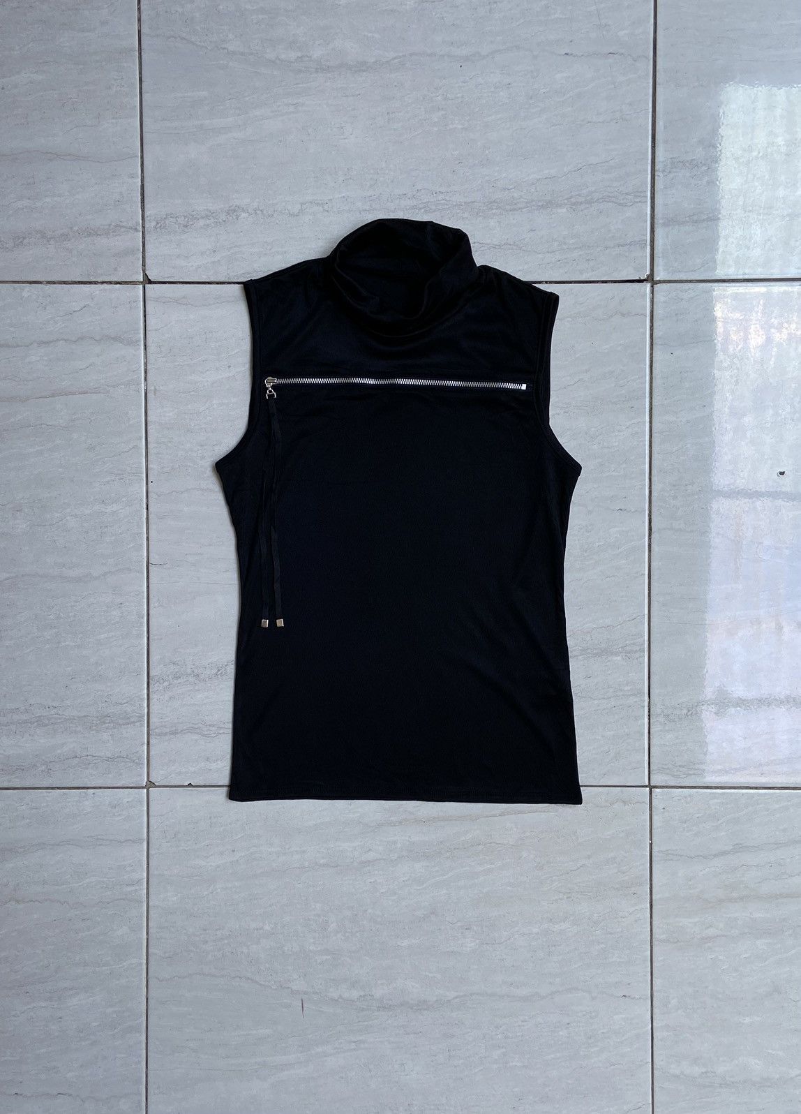 Karl Lagerfeld LAGERFELD Black Sleeveless T-Shirts Size US XS / EU 42 / 0 - 5 Thumbnail