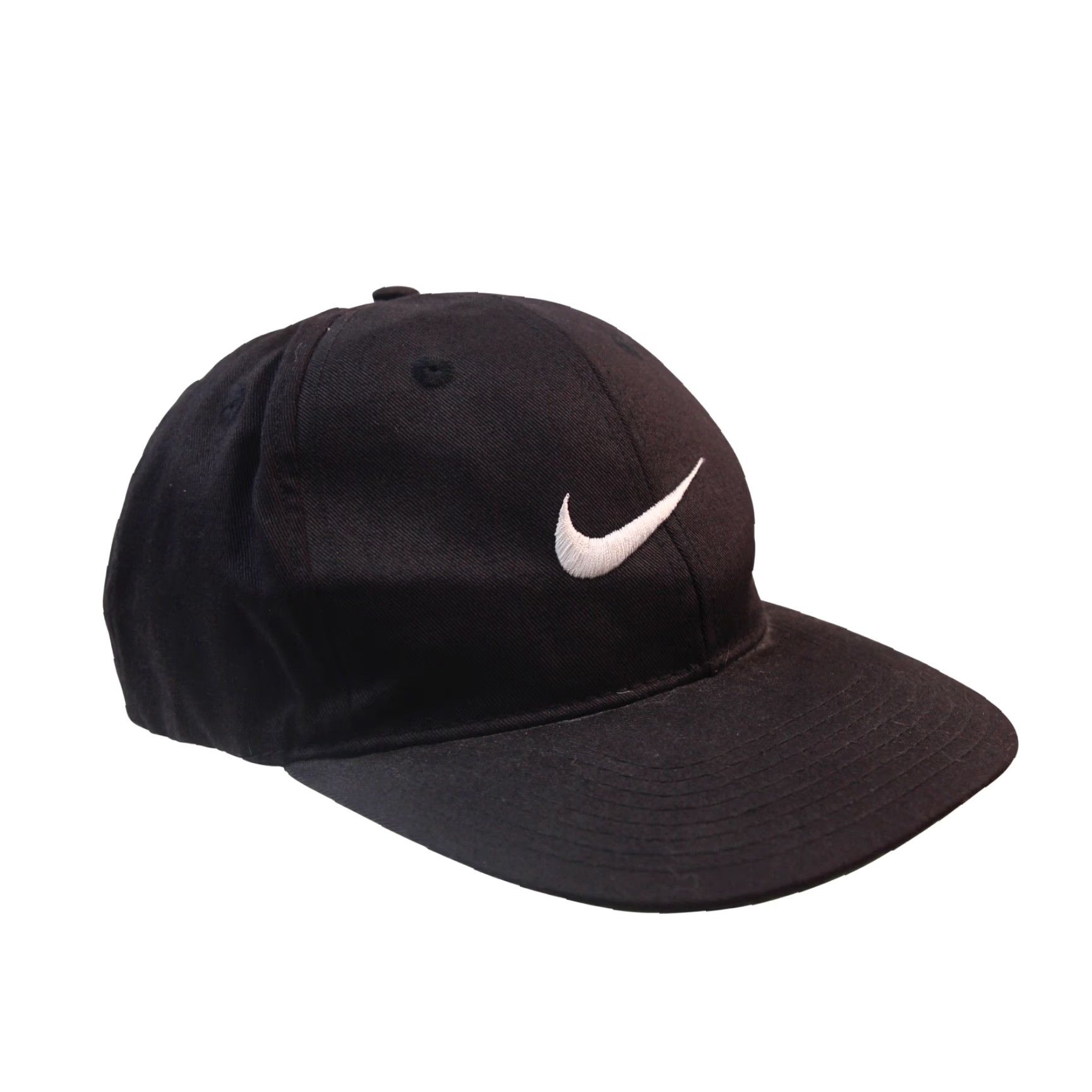 Nike Vintage Nike Swoosh Snapback Cap 90s Black Cap Mens OS Snapback 90s Nike Swoosh Black Mens OS Size ONE SIZE - 3 Thumbnail
