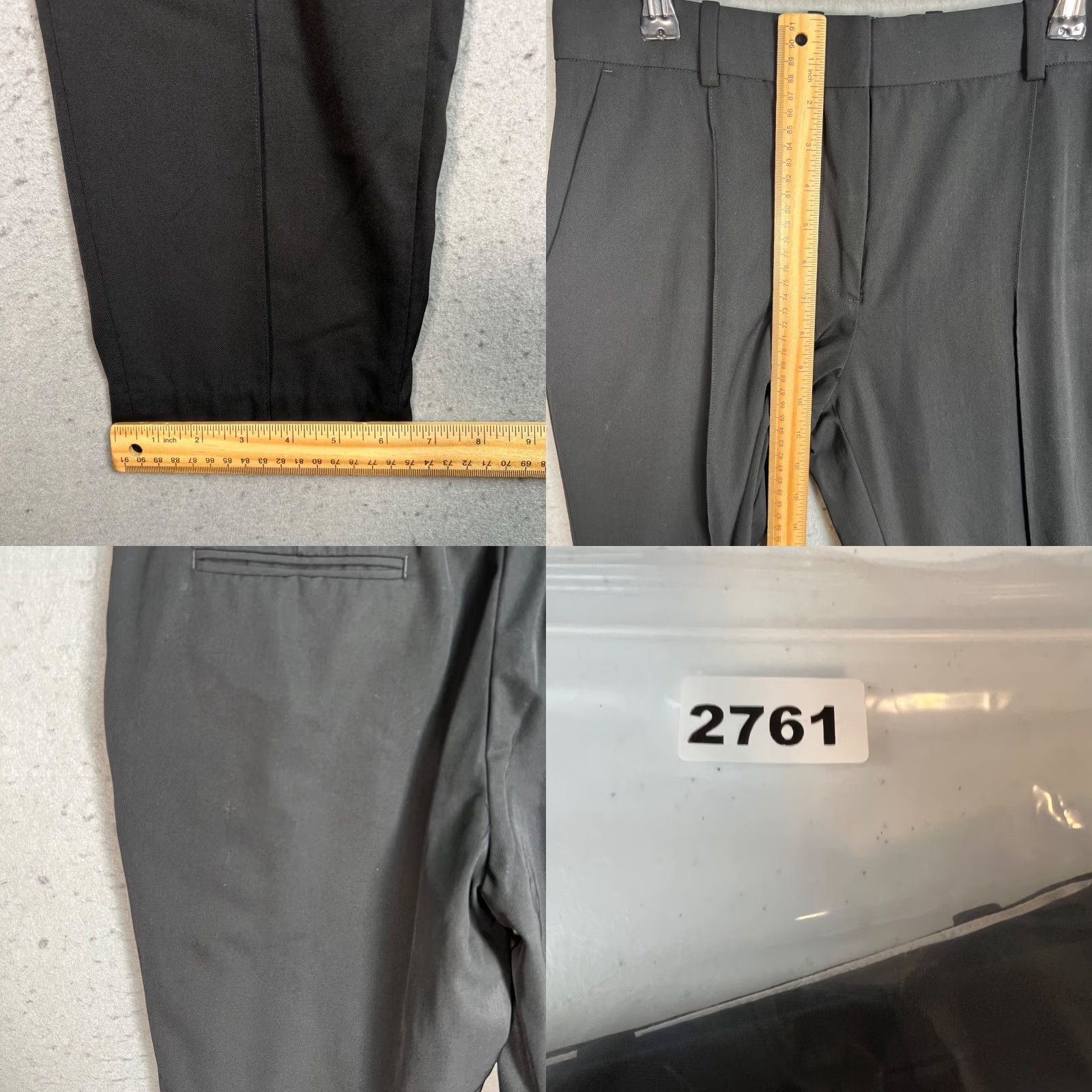 Everlane Everlane Dress Pants Women Slim Wool Black Tapered Leg Size 4 Formal Preppy Vintage N/A Size 27" / US 4 / IT 40 - 8 Thumbnail