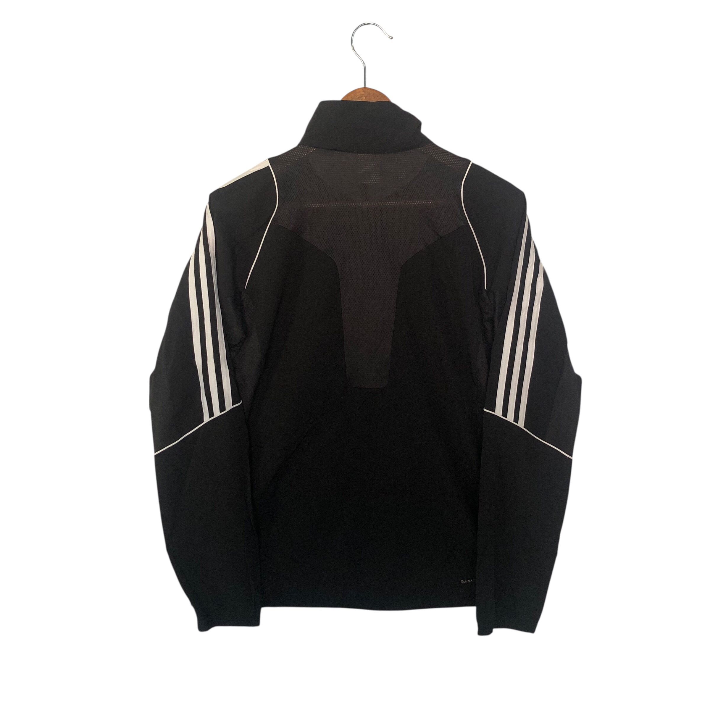 Adidas Adidas Windbreaker Running Wear Three Stripe Black Small Size US S / EU 44-46 / 1 - 2 Thumbnail