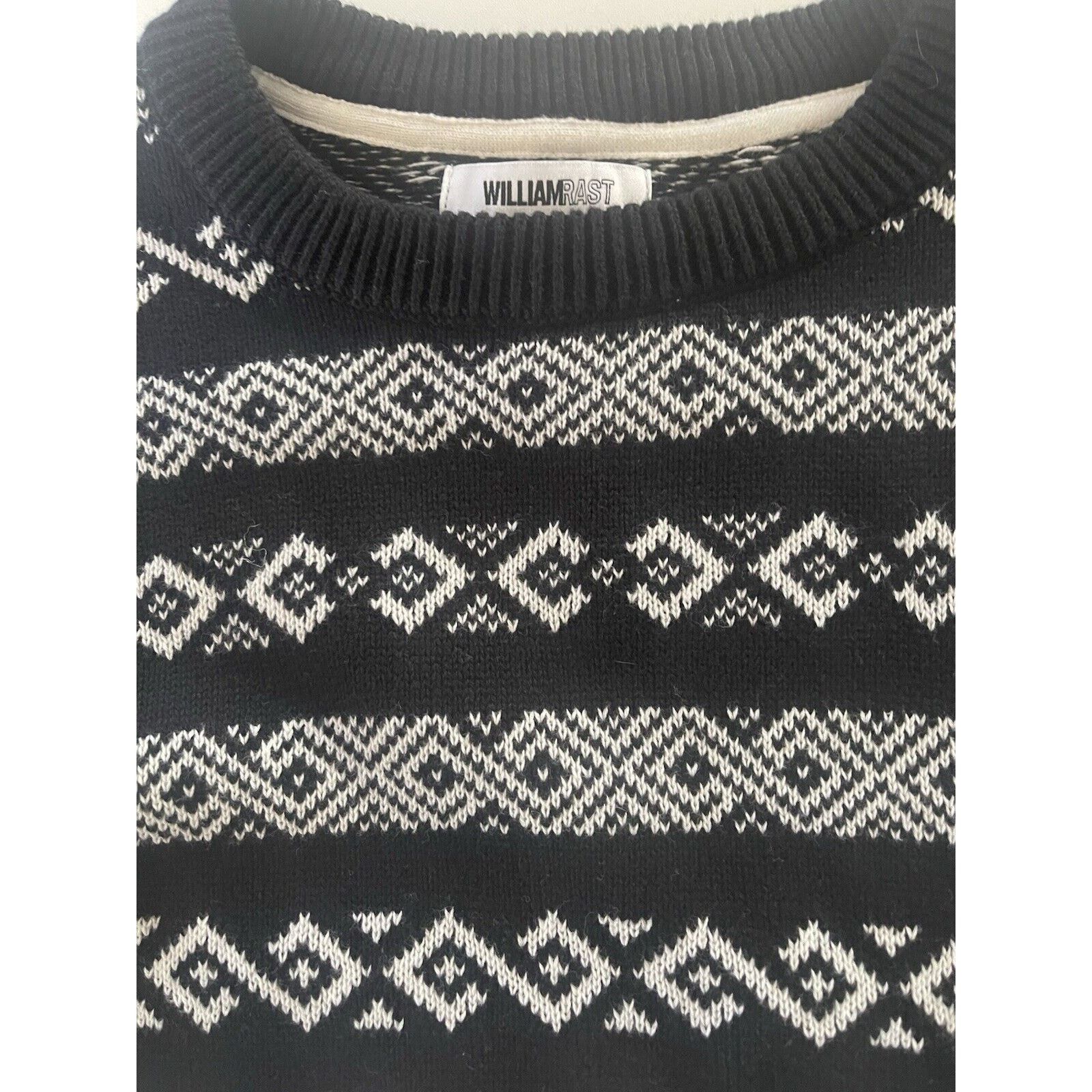 William Rast William Rast Men’s Cotton Black White Sweater Large NWT Size US L / EU 52-54 / 3 - 5 Thumbnail