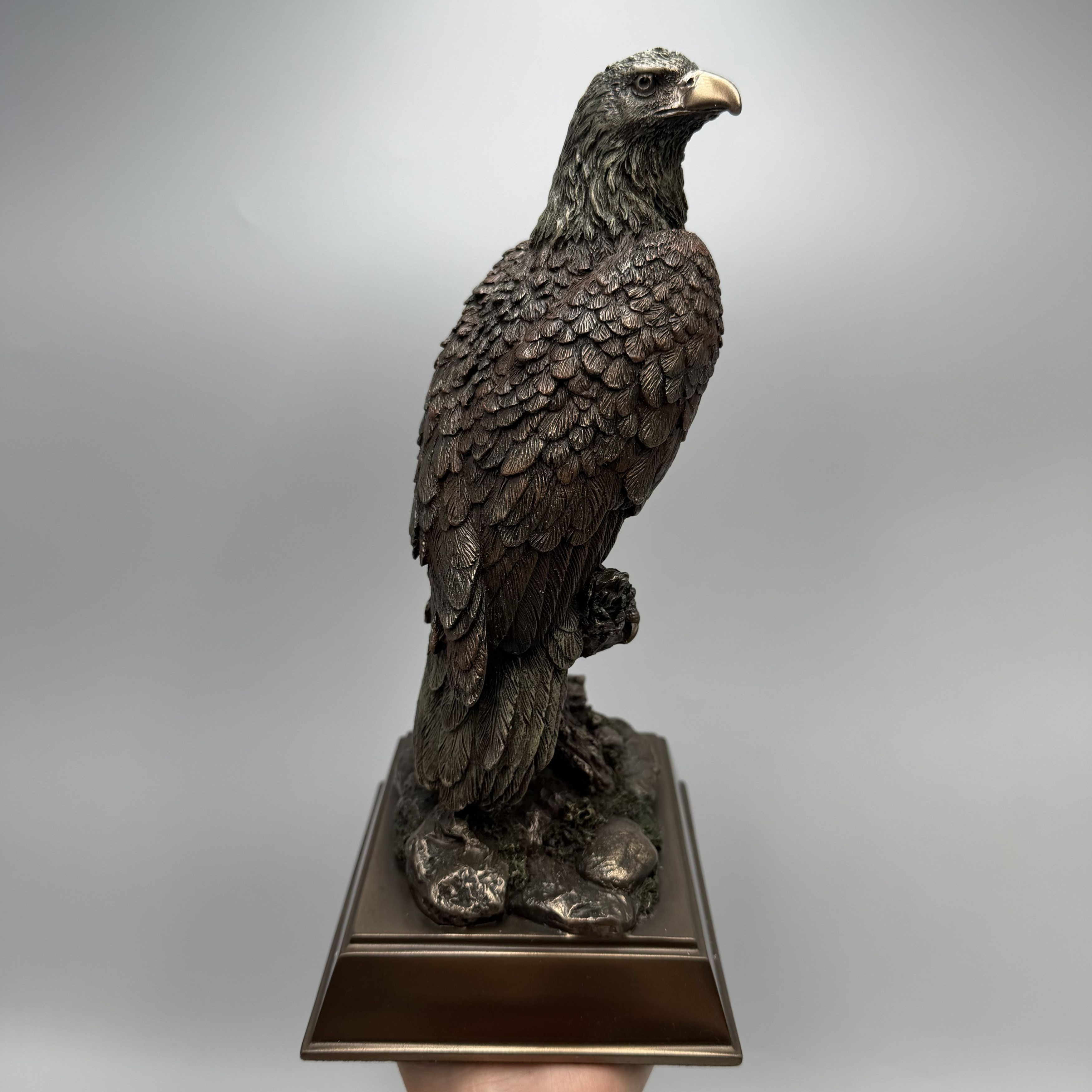 Other Eagle Statue Bronze Finish Polystone Figurine Size ONE SIZE - 3 Thumbnail