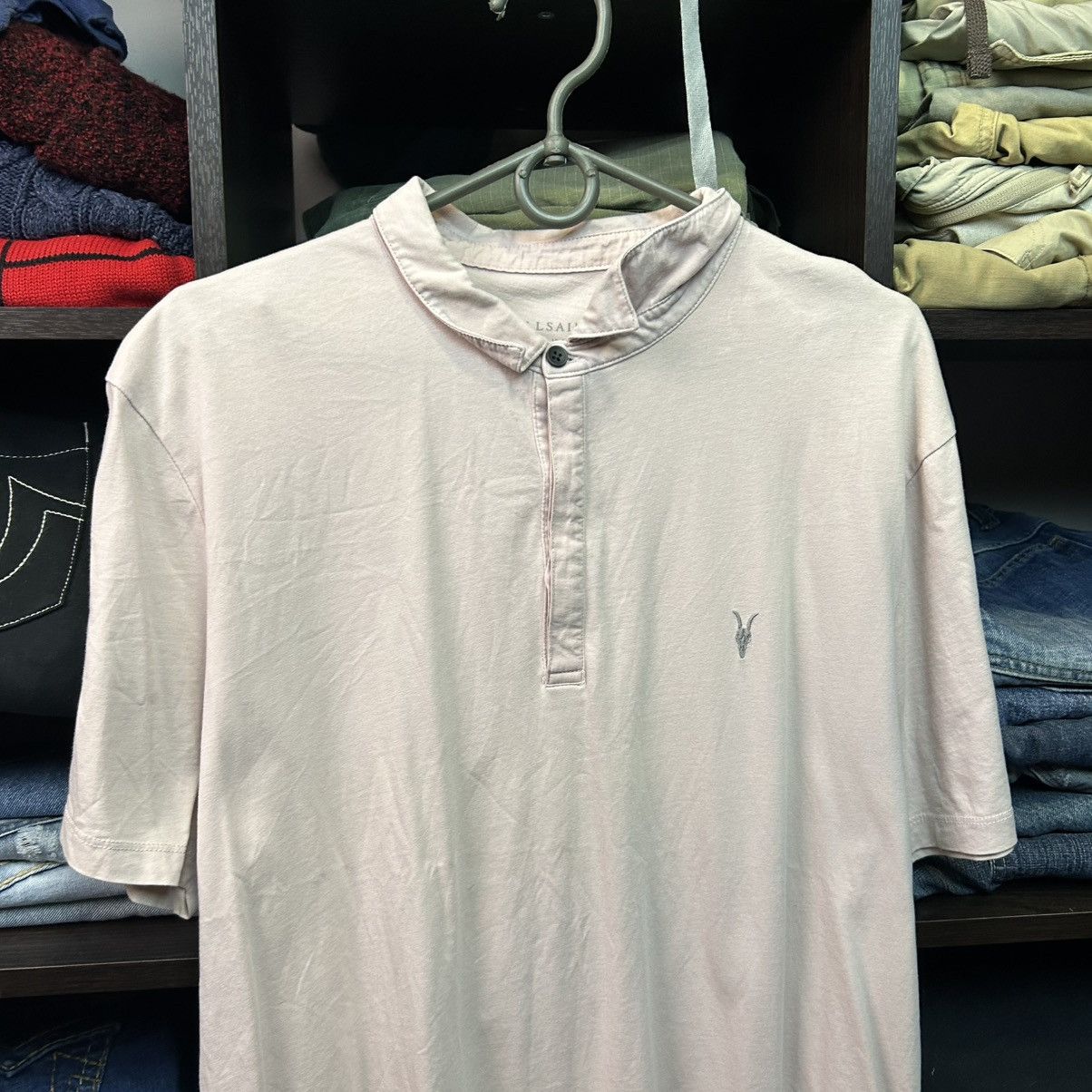 Allsaints Designer Allsaints small logo basic streetwear polo size XL Size US XL / EU 56 / 4 - 2 Thumbnail