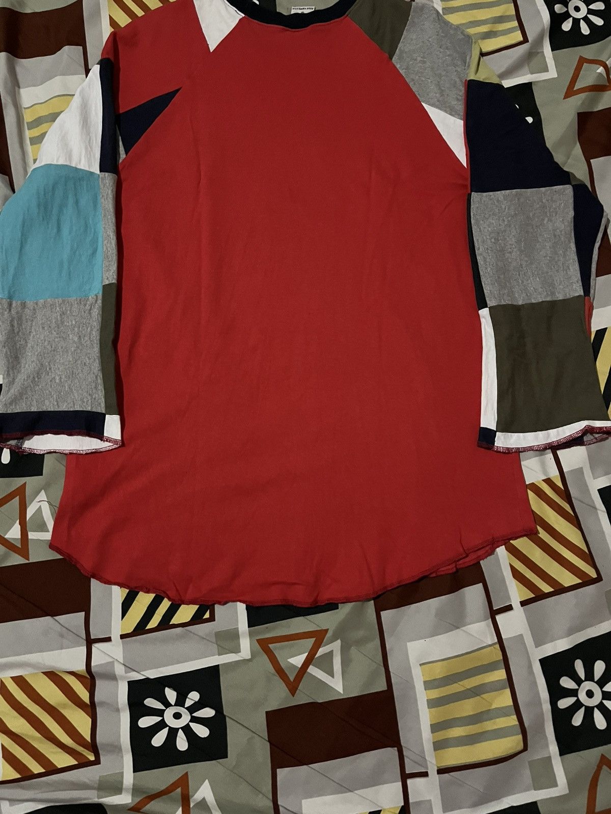 Designer × Japanese Brand × Vintage Vintage Urban Instinct Patch Work Longsleve Size US M / EU 48-50 / 2 - 4 Thumbnail