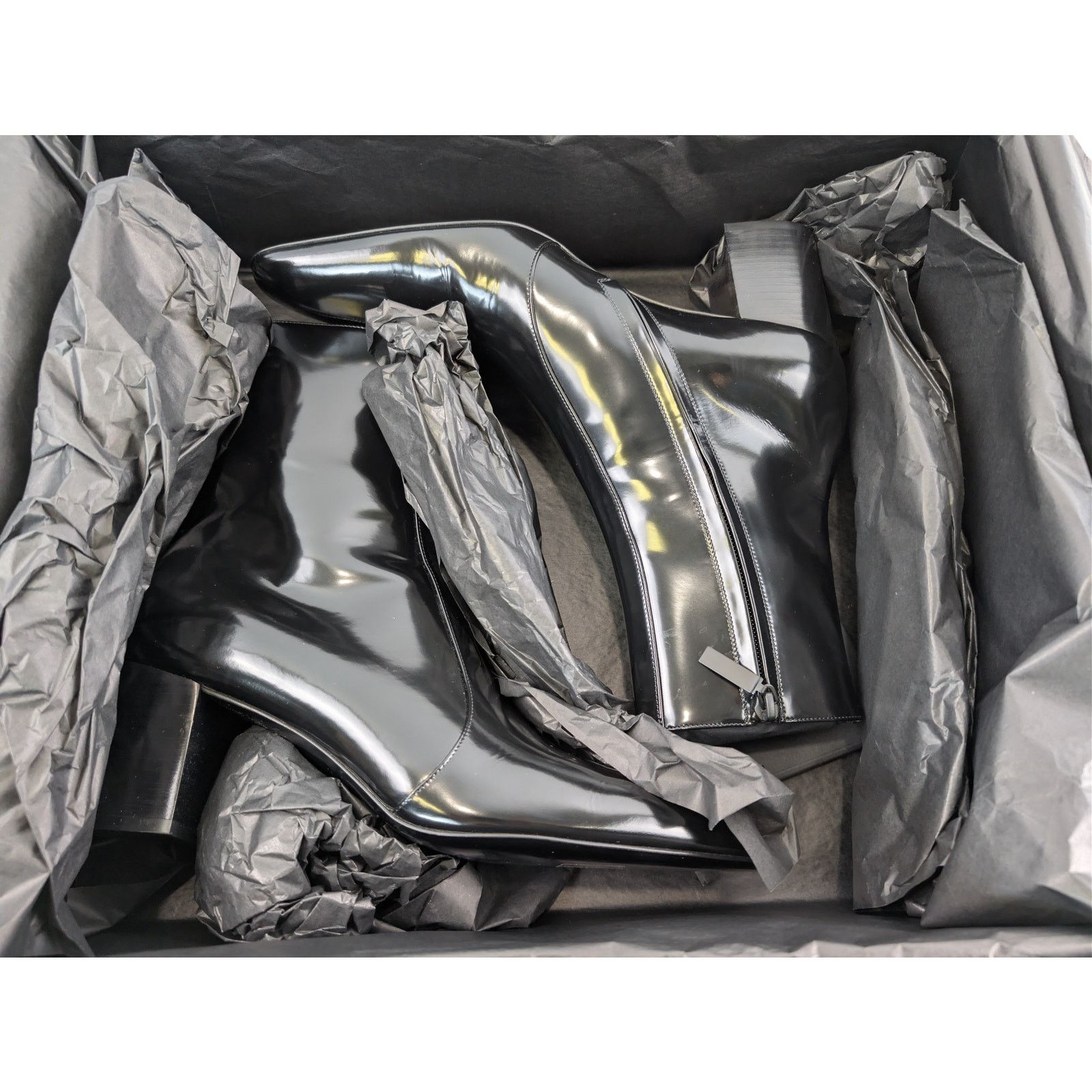 Saint Laurent Paris o1rshd1 / 555 / XIV 70 Zipped Boots in Black Size US 8.5 / EU 41-42 - 21 Thumbnail