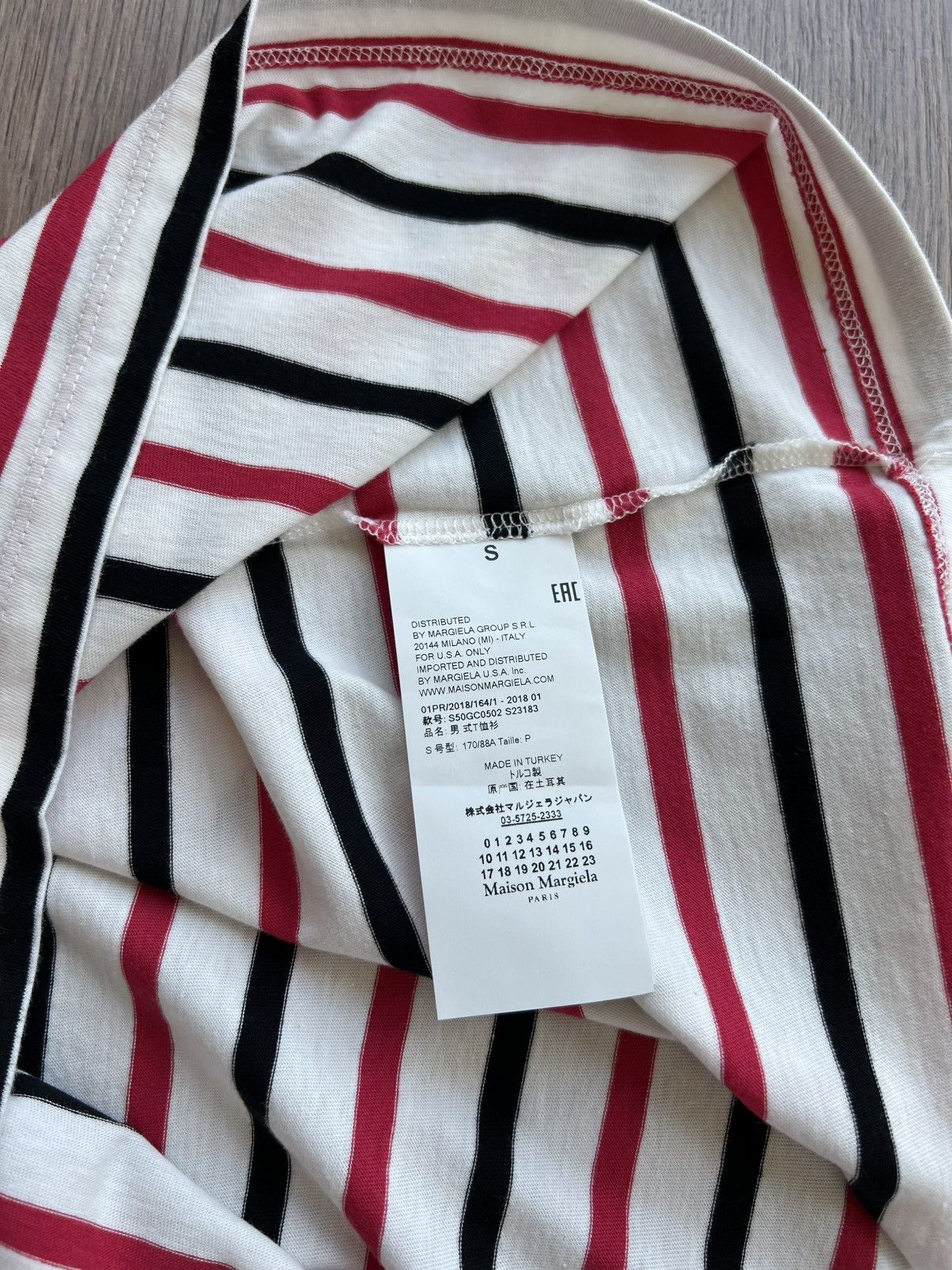 Maison Margiela Maison Margiela Classic Tricolor Stripe T-Shirt Size US S / EU 44-46 / 1 - 6 Thumbnail