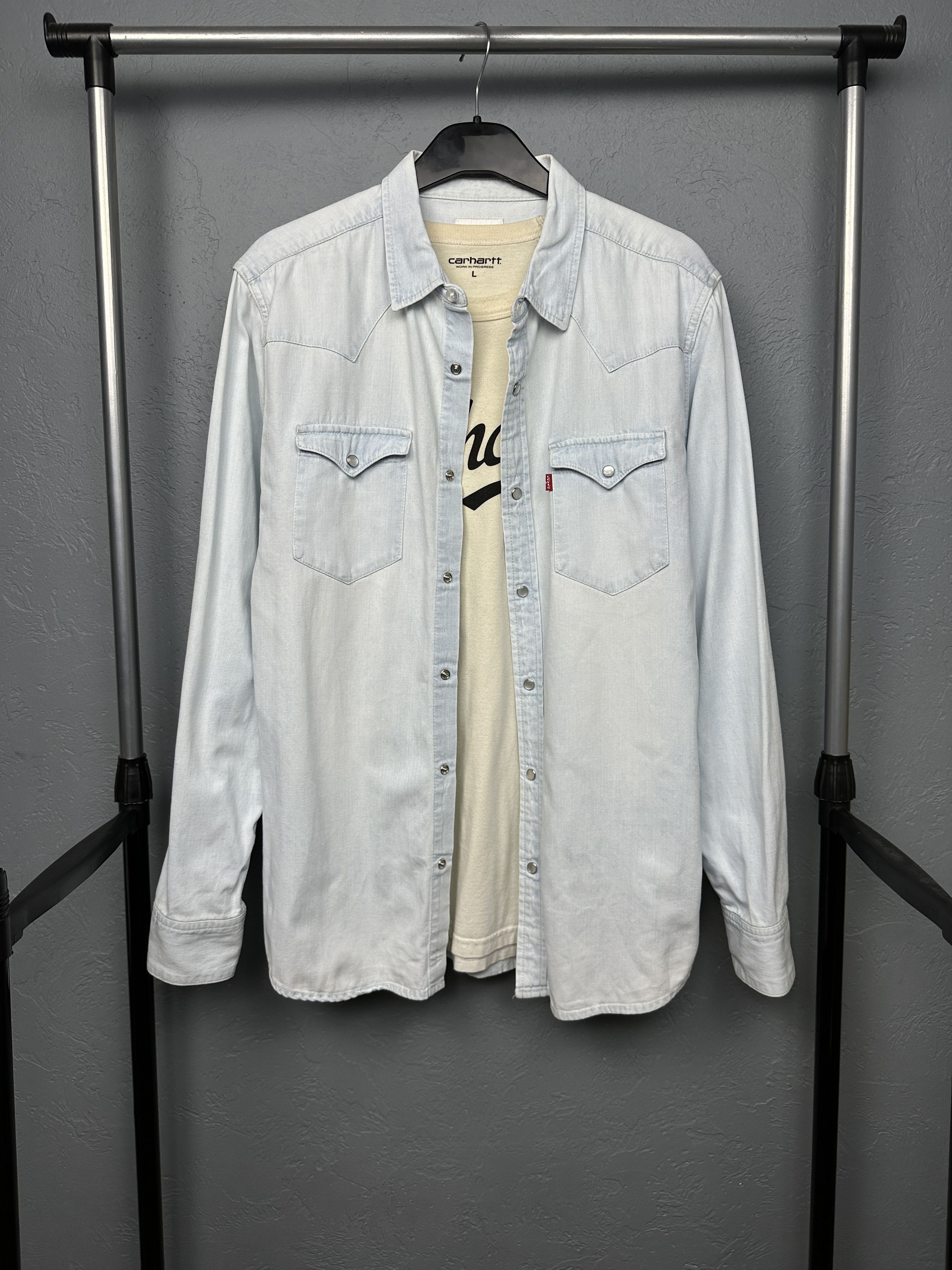 Levi's Levi's Vintage Mens Denim Shirt Jeans Size US M / EU 48-50 / 2 - 1 Thumbnail