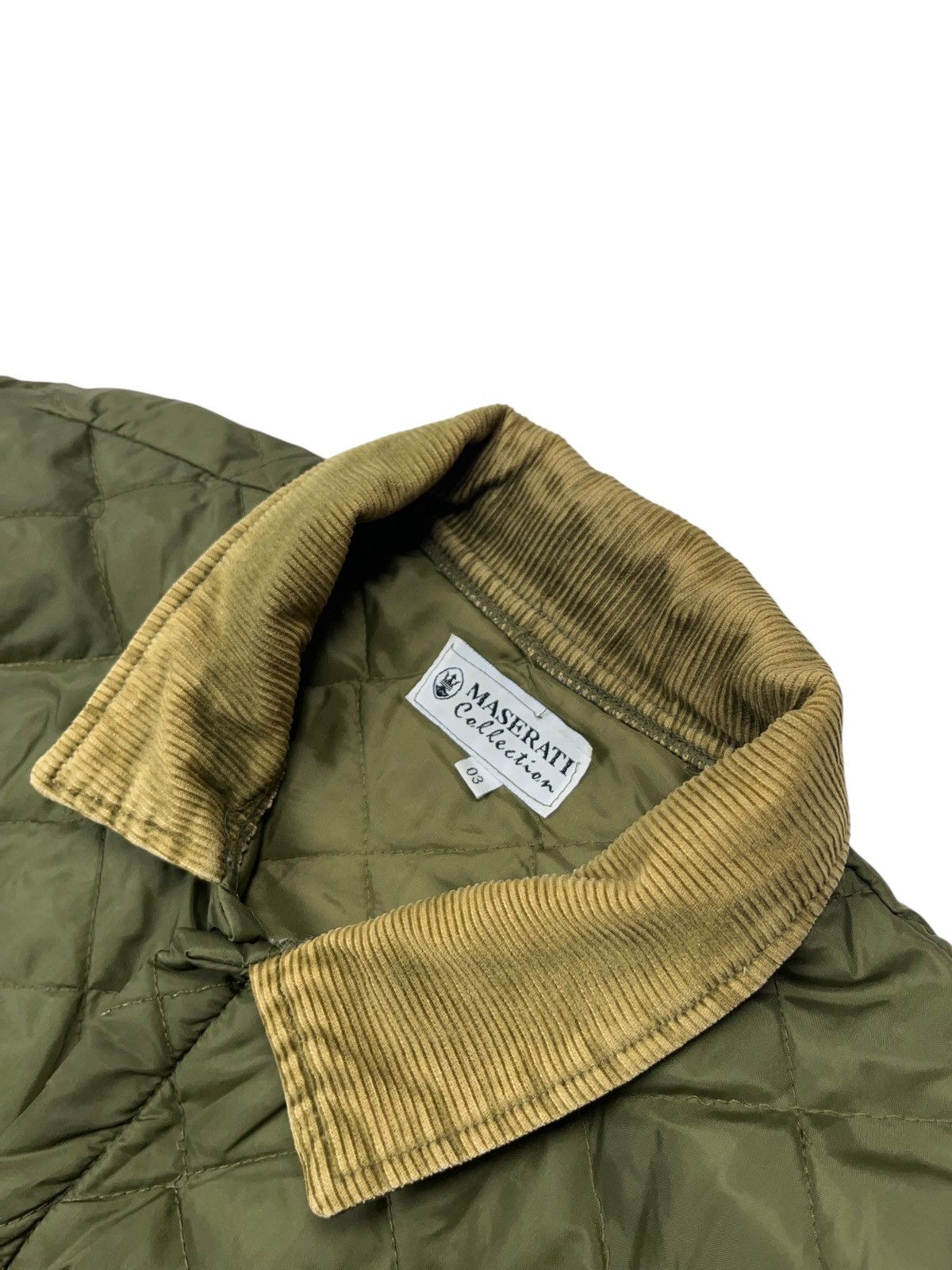 Maserati × Vintage Vintage 80s Maserati Quilted Jacket Distressed Rare Size US L / EU 52-54 / 3 - 4 Thumbnail