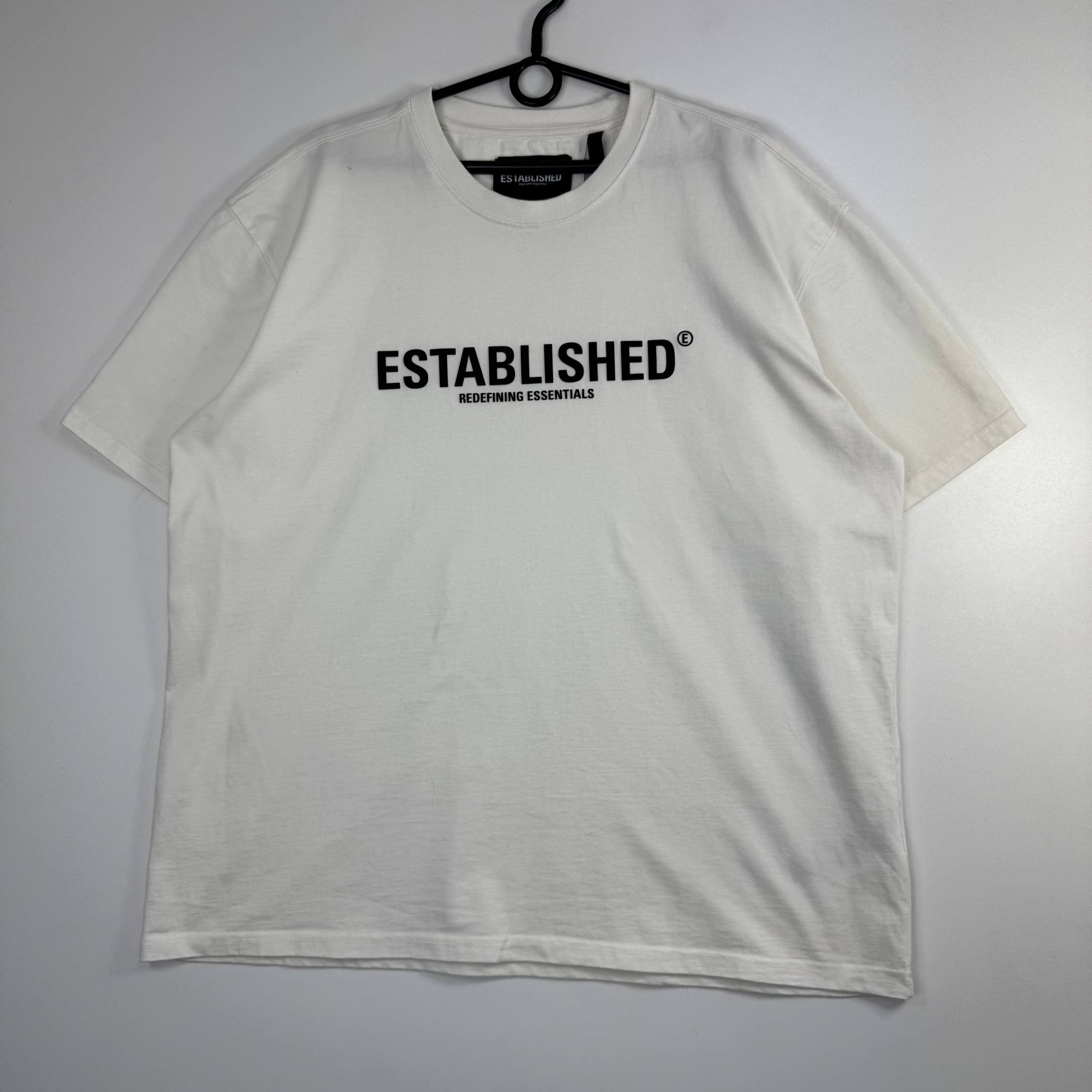 Other Established Essentials White Graphic Logo Tee Short XL Size US XL / EU 56 / 4 - 1 Thumbnail