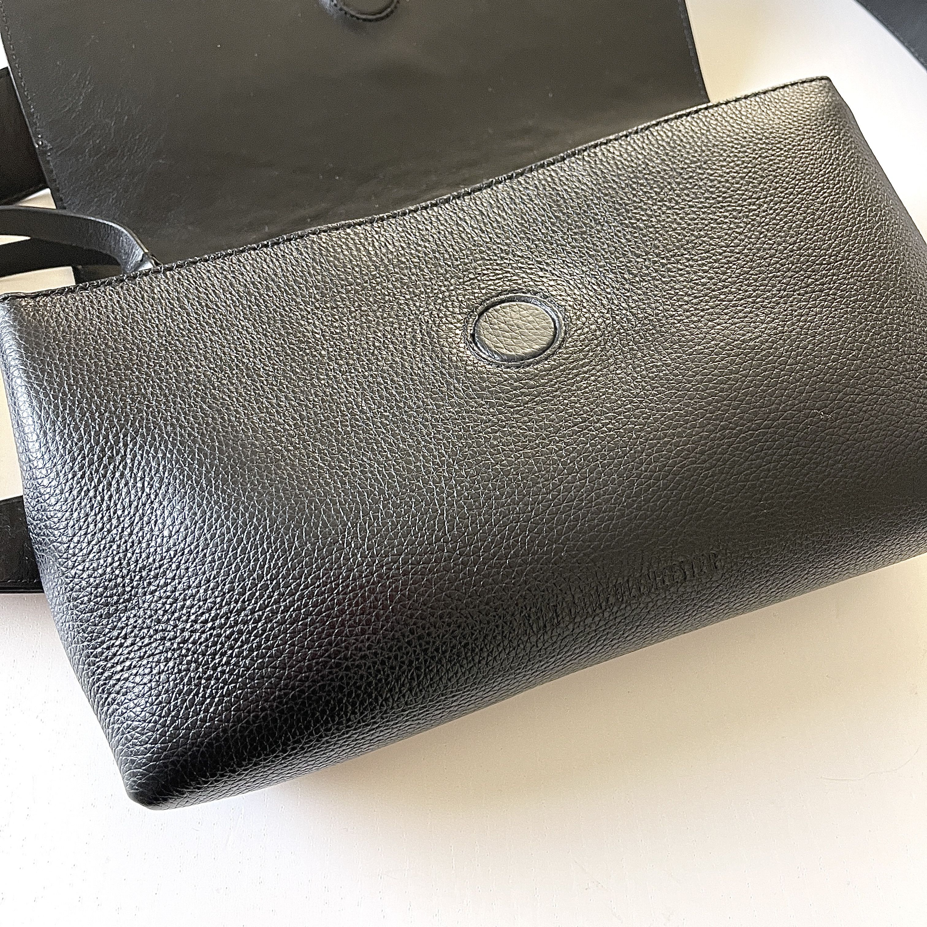 Ann Demeulemeester ANN DEMEULEMEESTER Arta Black Leather Waist Bag Size ONE SIZE - 10 Thumbnail