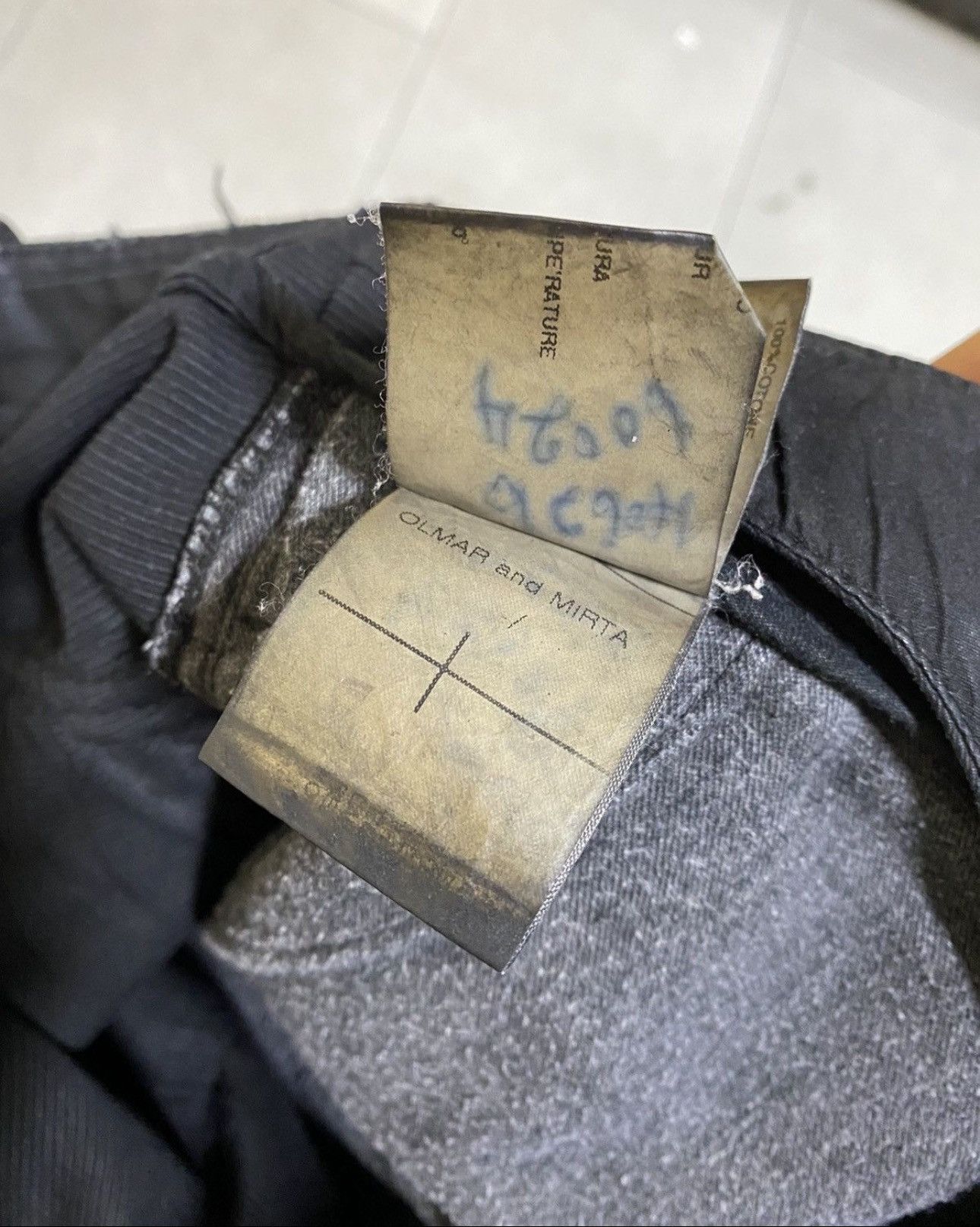 Rick Owens Rick Owens waxed corduroy double layer aircut denim Size US 34 / EU 50 - 13 Thumbnail