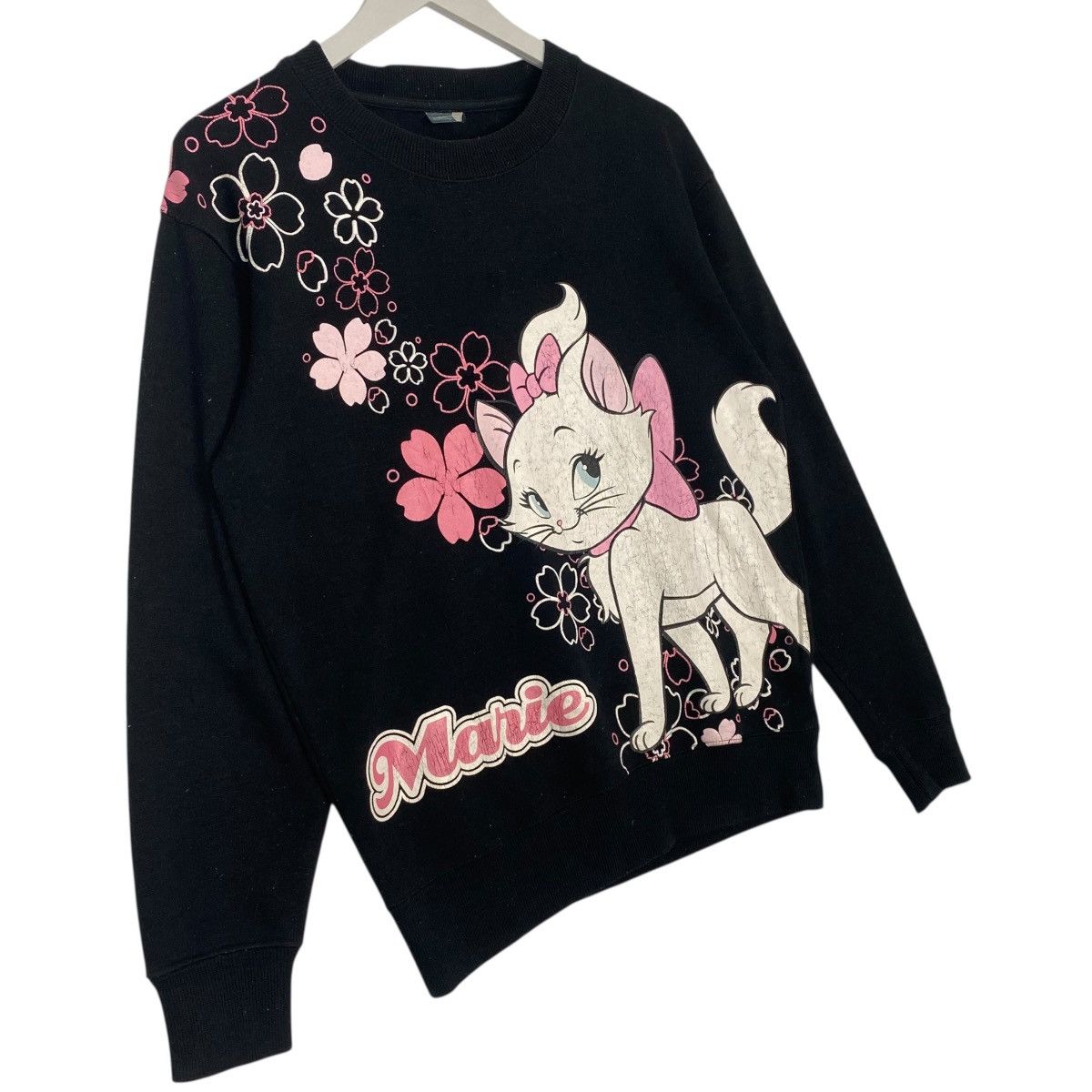 Vintage Vintage Disney Marie Crewneck Sweatshirt Black Size M Size US M / EU 48-50 / 2 - 3 Thumbnail