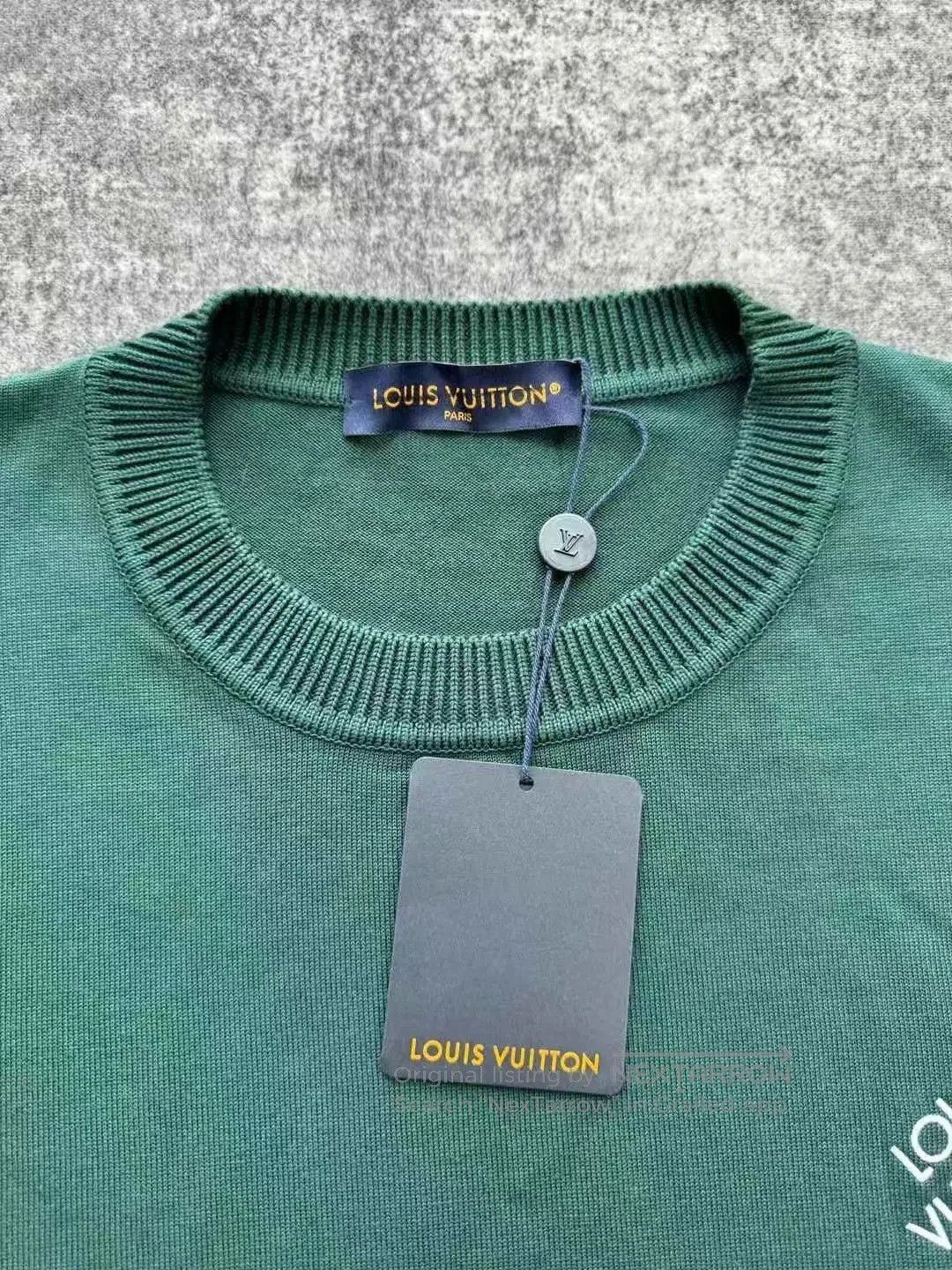 Louis Vuitton Louis Vuitton Green Knit Pin Short Sleeve. Size US XXL / EU 58 / 5 - 3 Thumbnail