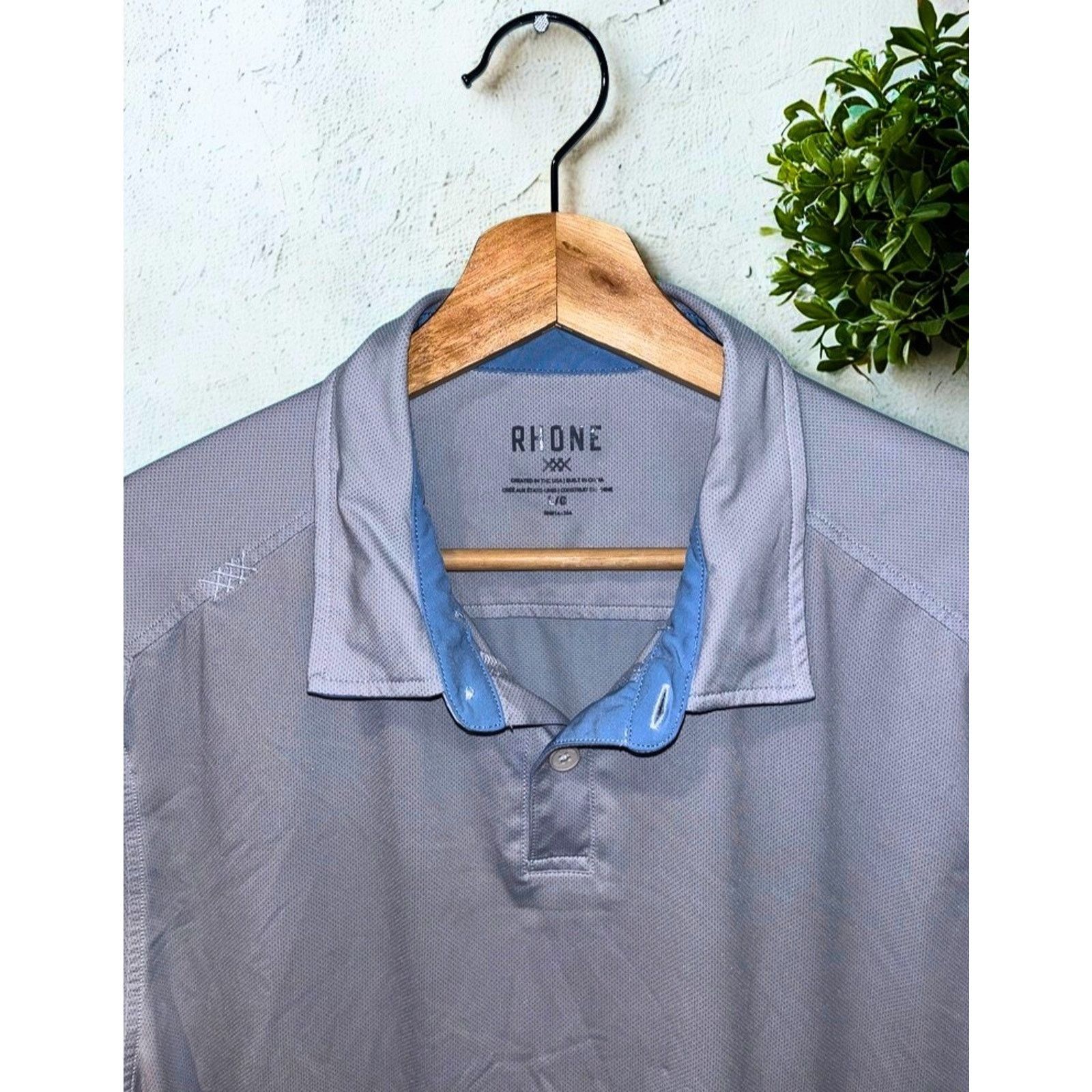 Rhone Rhone Delta Pique Polo Baby Blue Men’s Large EUC Performance Size US L / EU 52-54 / 3 - 2 Thumbnail
