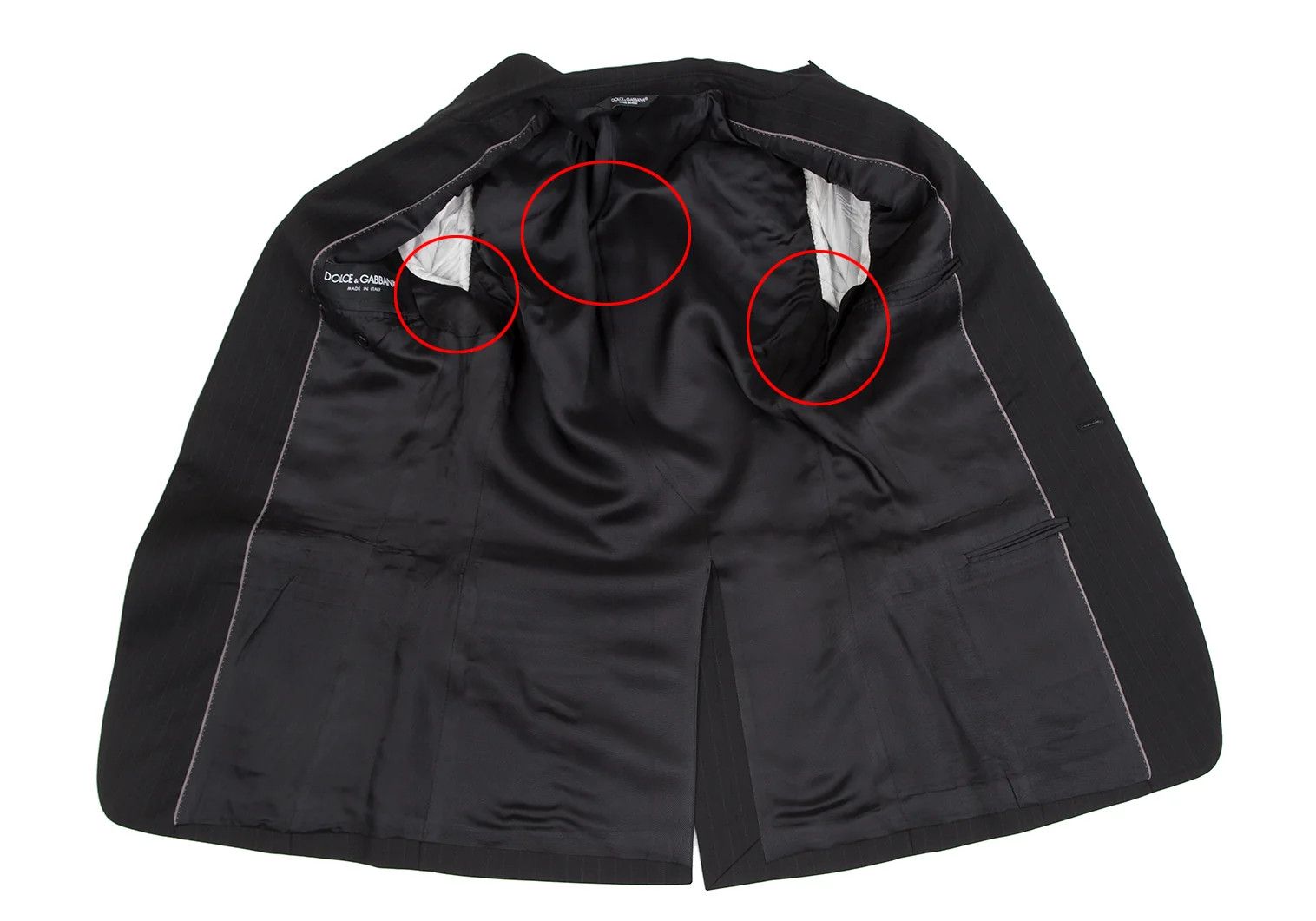 Dolce & Gabbana Martini Pinstripe Narrow Lapel Wool Jacket Black 44 Size US S / EU 44-46 / 1 - 10 Thumbnail