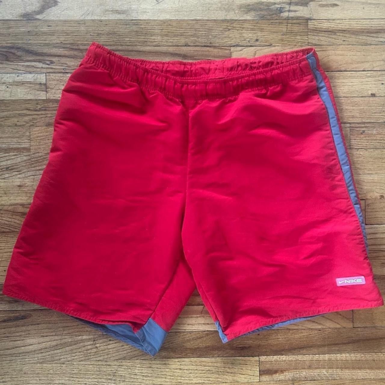 Nike Vintage Y2K Nike Rubber Applique Athletic Shorts Size US 36 / EU 52 - 1 Thumbnail