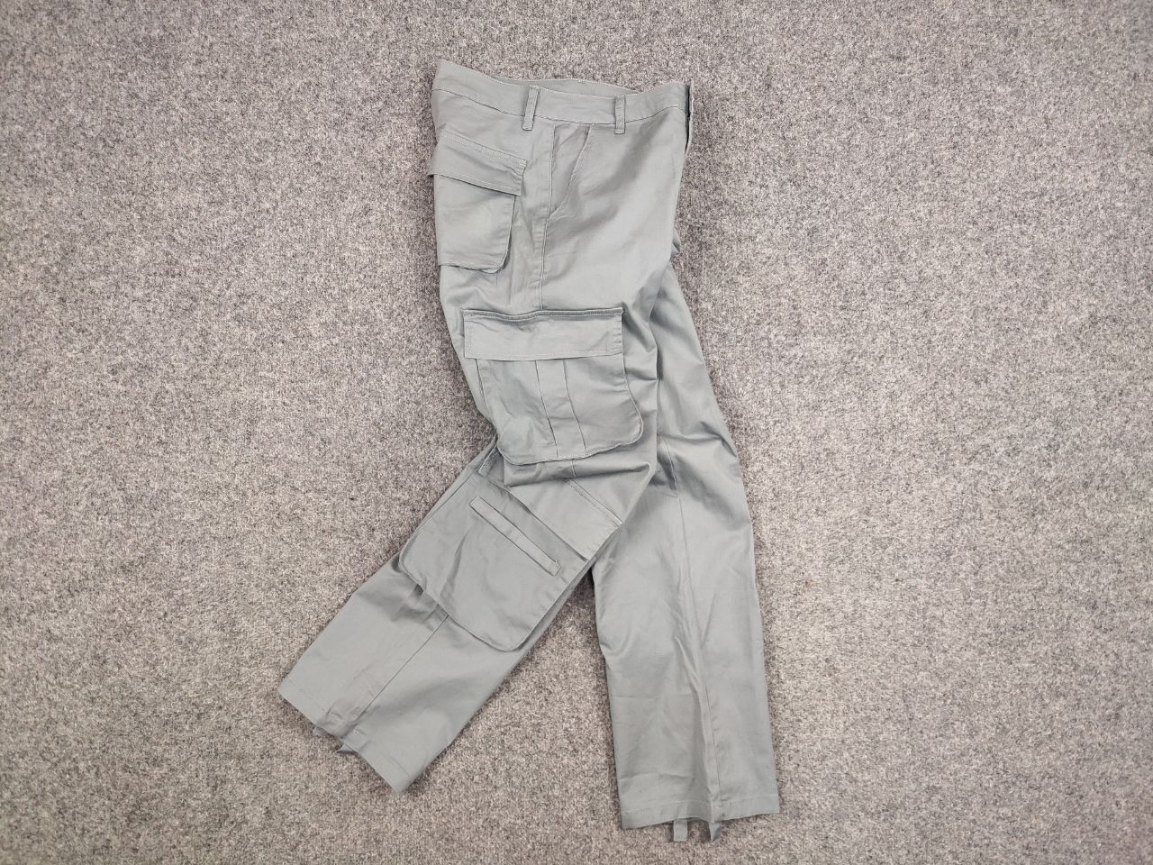 Japanese Brand Vintage Y2K Japanese Design Gray Cotton Cargo Baggy Pants Size US 32 / EU 48 - 12 Thumbnail