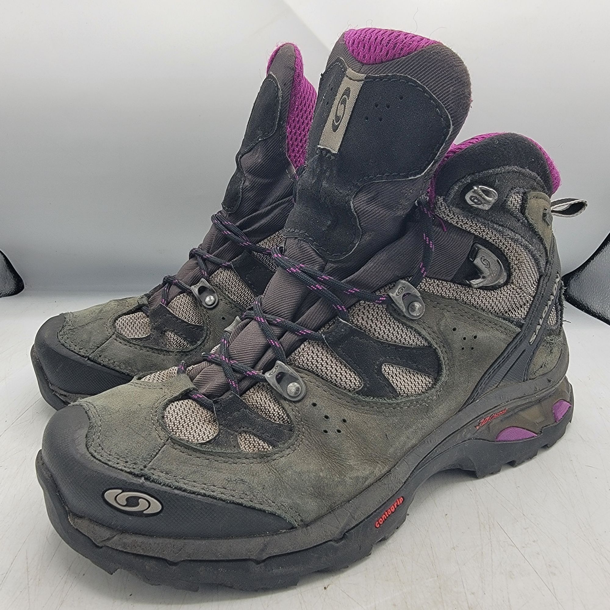 Salomon Salomon Comet 3D GTX Womens 8 Gray Contagrip Hiking Boots Wa Size US 8 / IT 38 - 4 Thumbnail