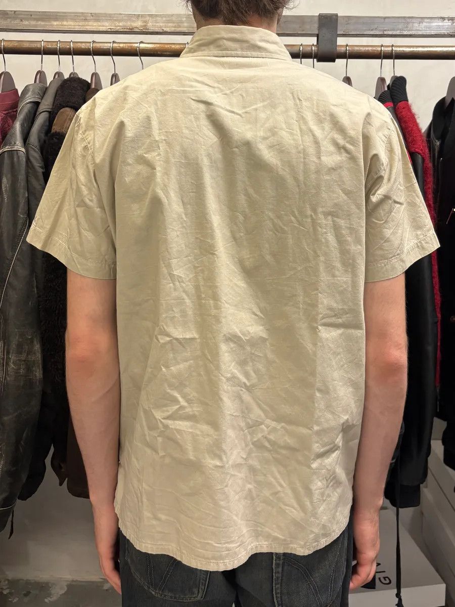 Roberto Cavalli × Vintage 2000s Cavalli Finger Zebra Print Beige Shirt Size US M / EU 48-50 / 2 - 3 Thumbnail